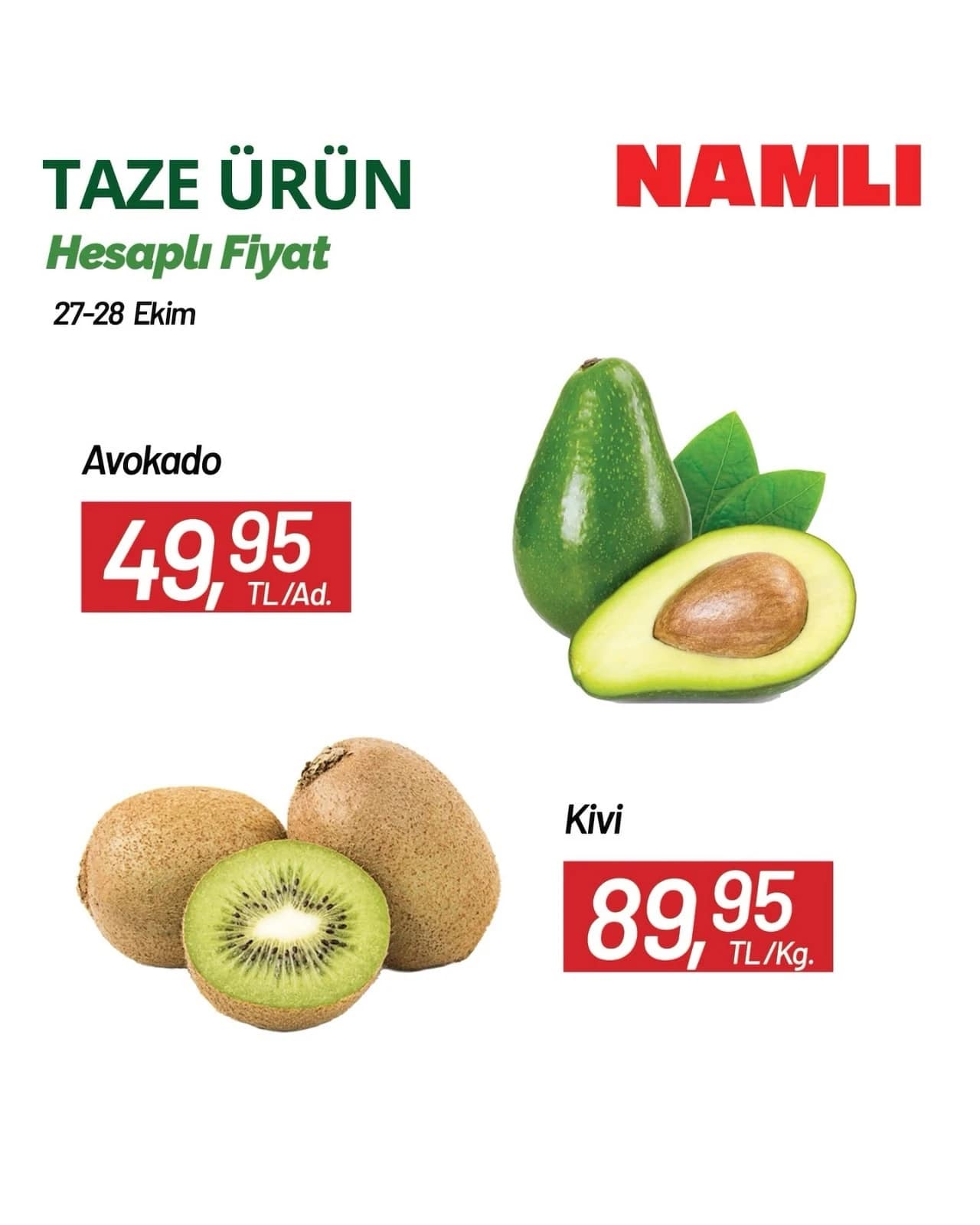 Namlı Hipermarketleri - Halk Günü İndirimleri 27 - 28 Ekim 2026