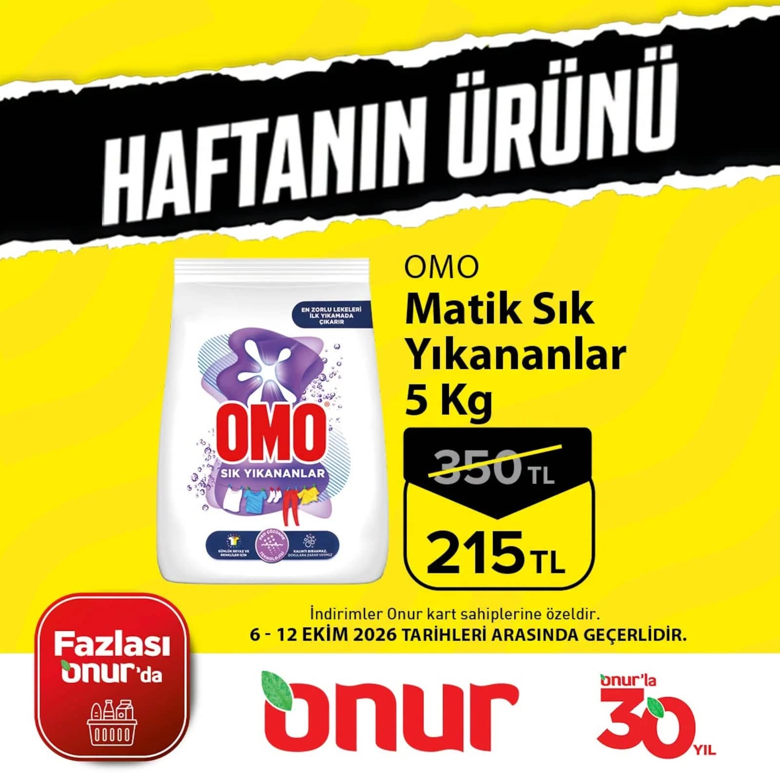 Onur Market - Haftanın Ürünü 06 - 12 Ekim 2026 - Sayfa 1