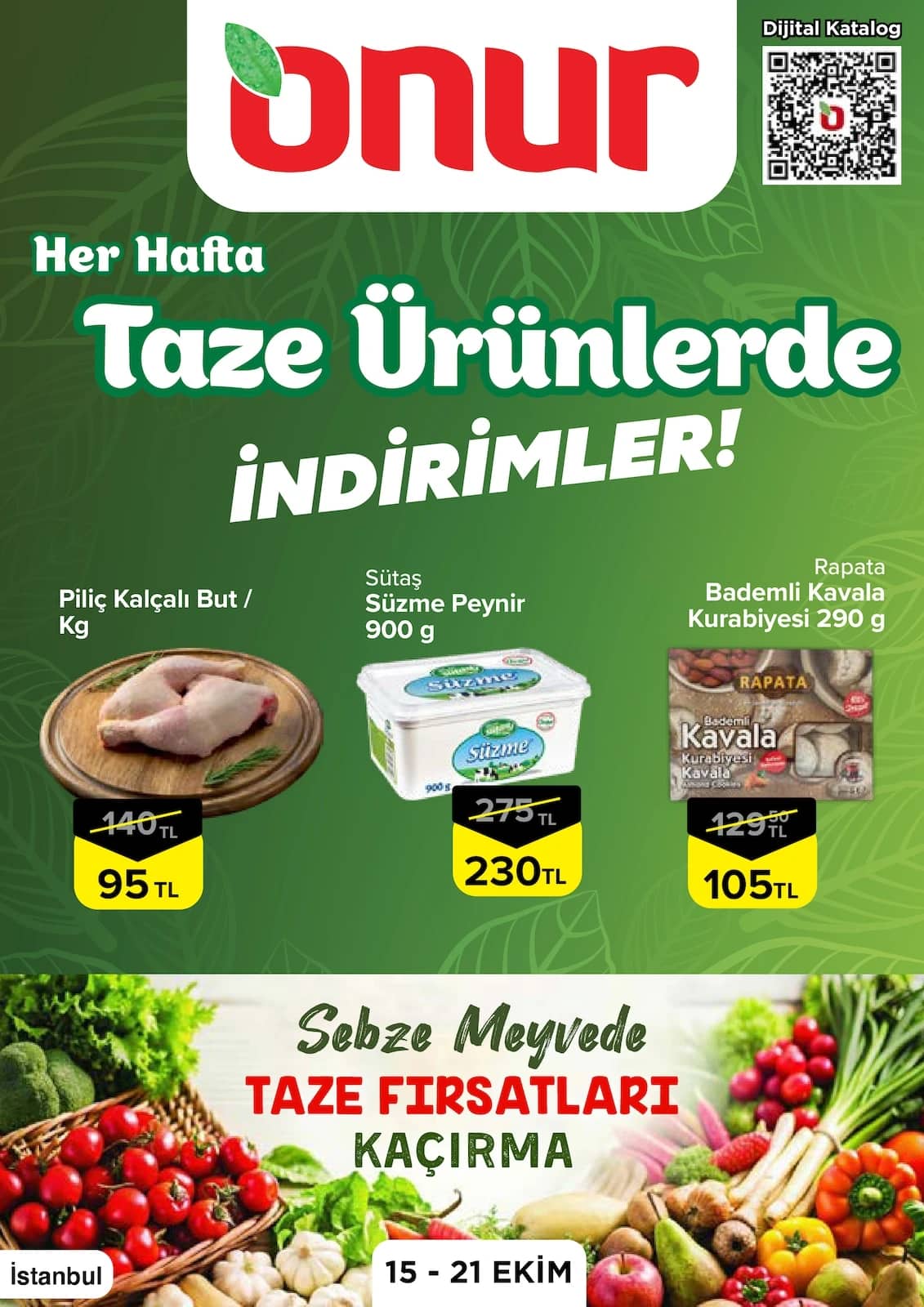 Onur Market - İndirim Broşürü - İstanbul, Trakya 15 - 31 Ekim 2026 - Sayfa 1