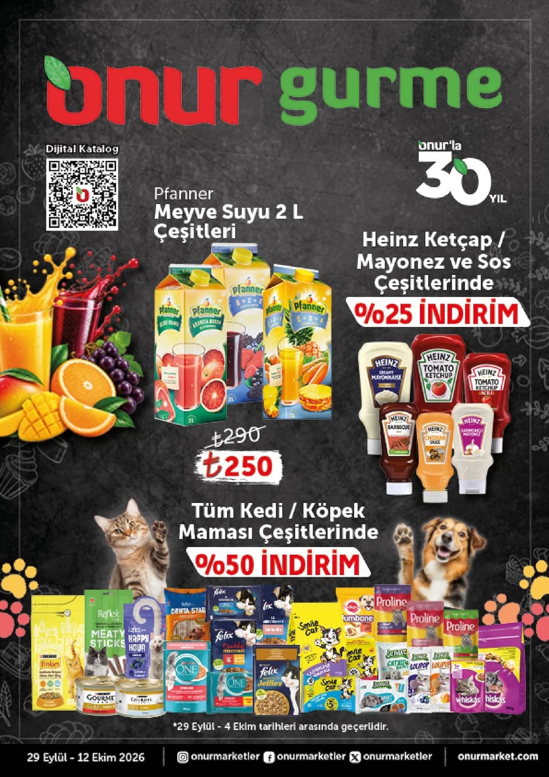 Onur Market - Gurme İndirim Broşürü 29 Eylül - 04 Ekim 2026 - Sayfa 1