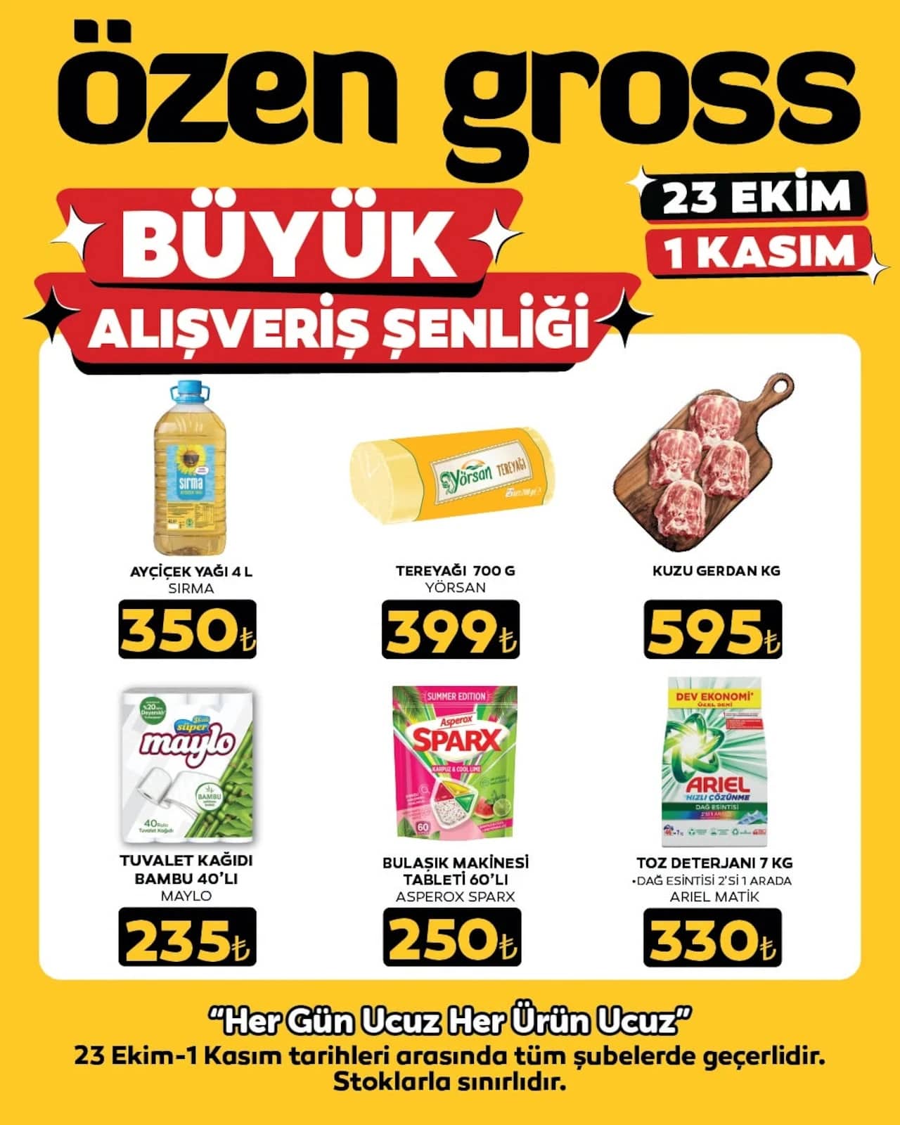Özen Gross - İndirim Broşürü 23 Ekim - 01 Kasım 2026 - Sayfa 1