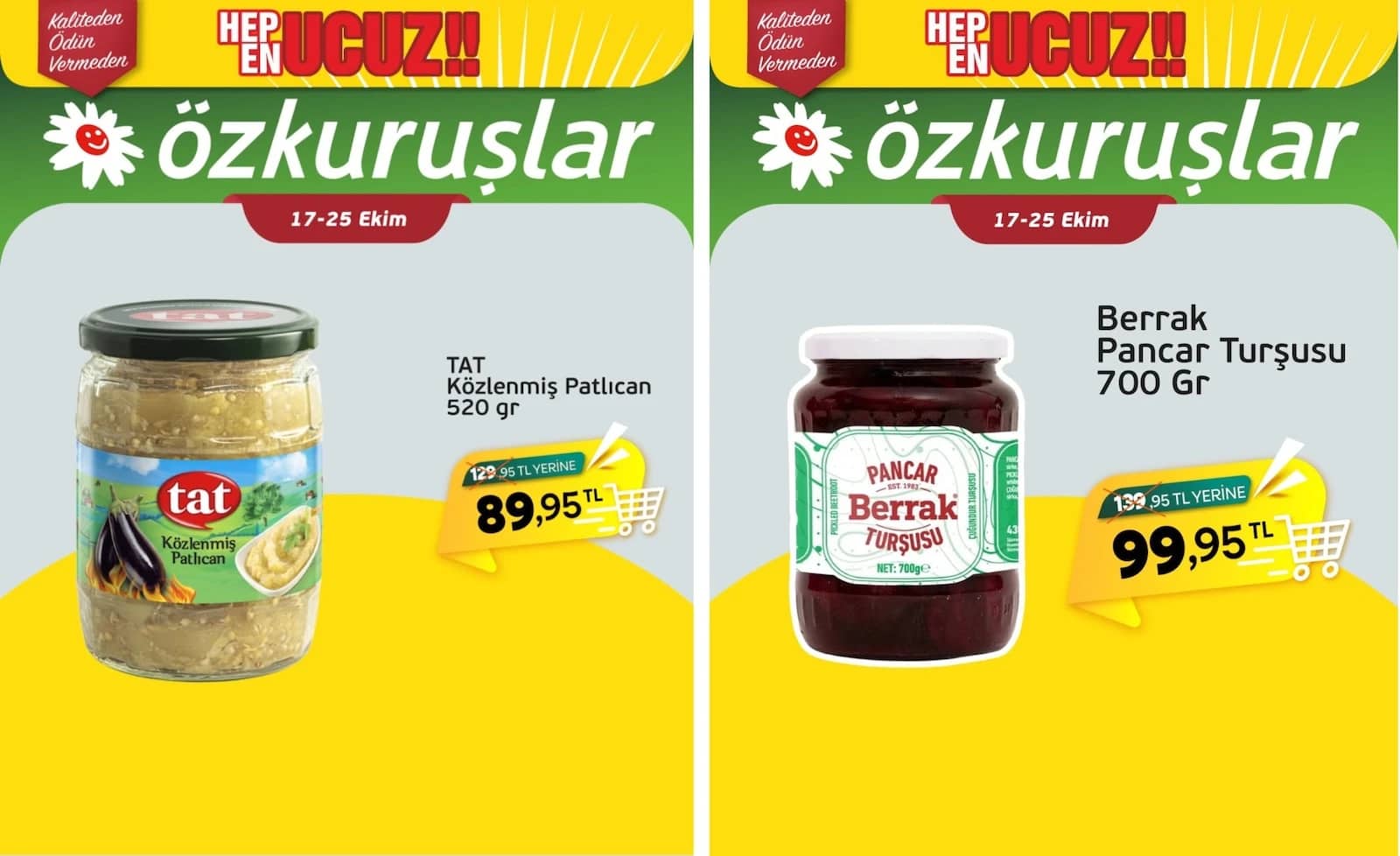 Özkuruşlar - İndirim Broşürü 17 - 25 Ekim 2026 - Sayfa 1