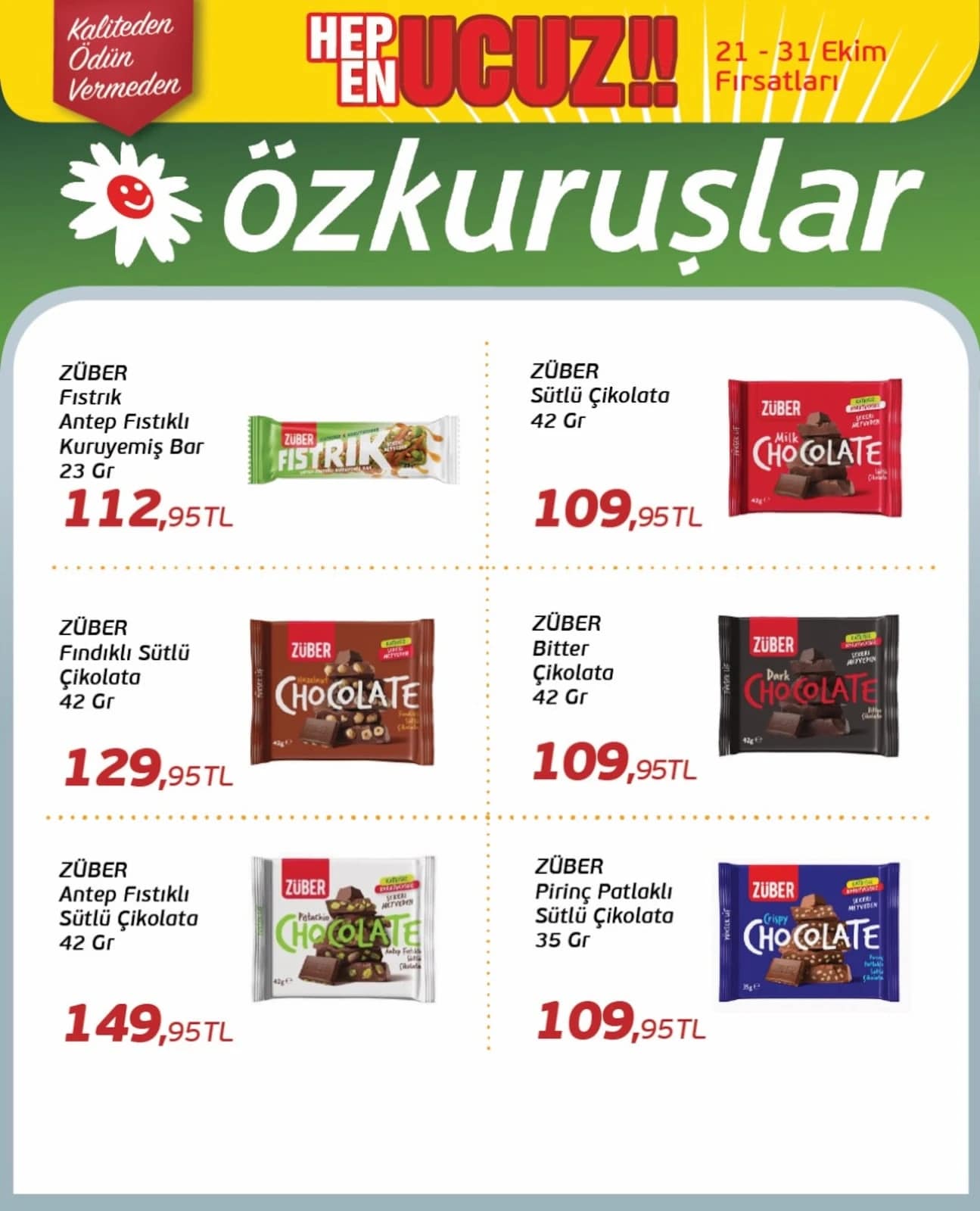 Özkuruşlar - İndirim Broşürü 21 - 31 Ekim 2026