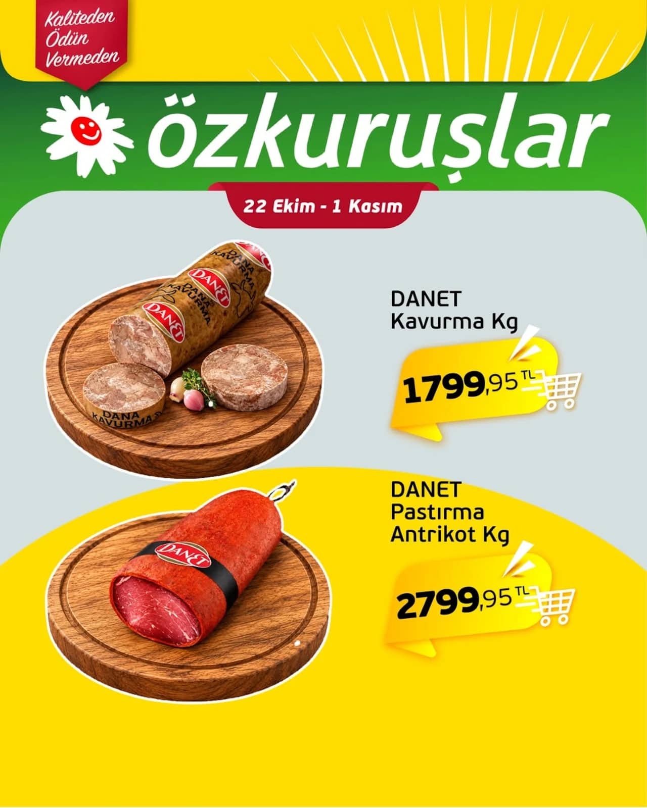 Özkuruşlar - İndirim Broşürü 22 Ekim - 01 Kasım 2026 - Sayfa 1