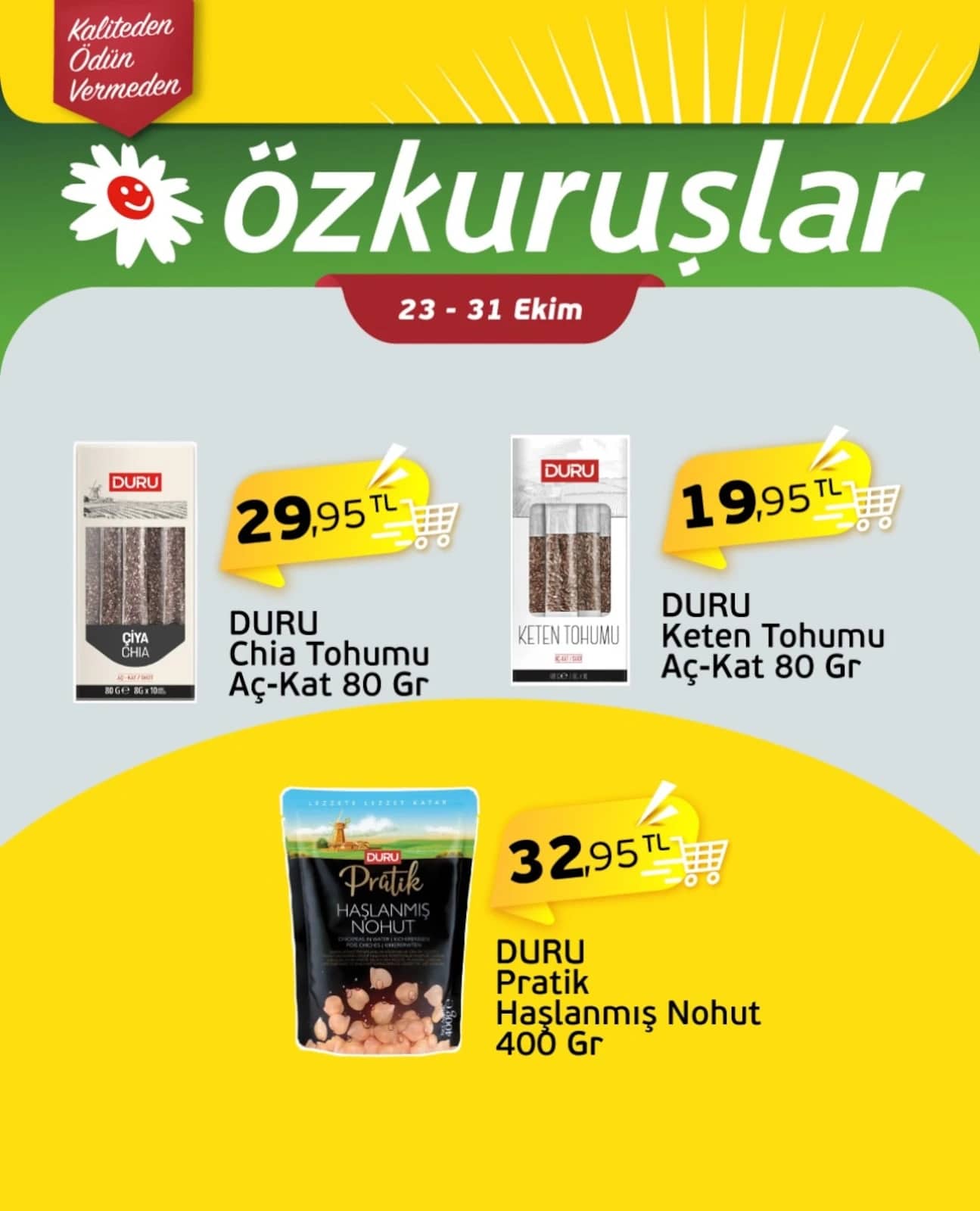 Özkuruşlar - İndirim Broşürü 23 - 31 Ekim 2026 - Sayfa 1