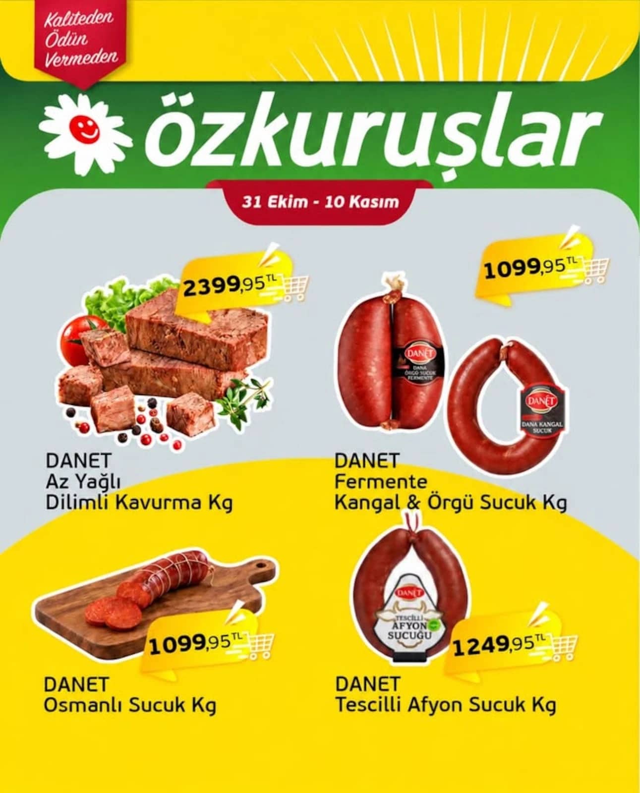 Özkuruşlar - İndirim Broşürü 31 Ekim - 10 Kasım 2026 - Sayfa 1