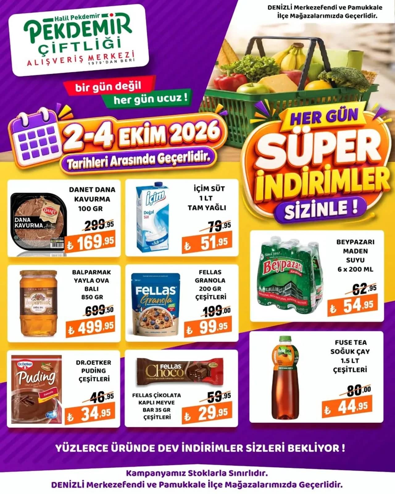 Pekdemir Market - Fırsat İndirim 02 - 04 Ekim 2026 - Sayfa 1