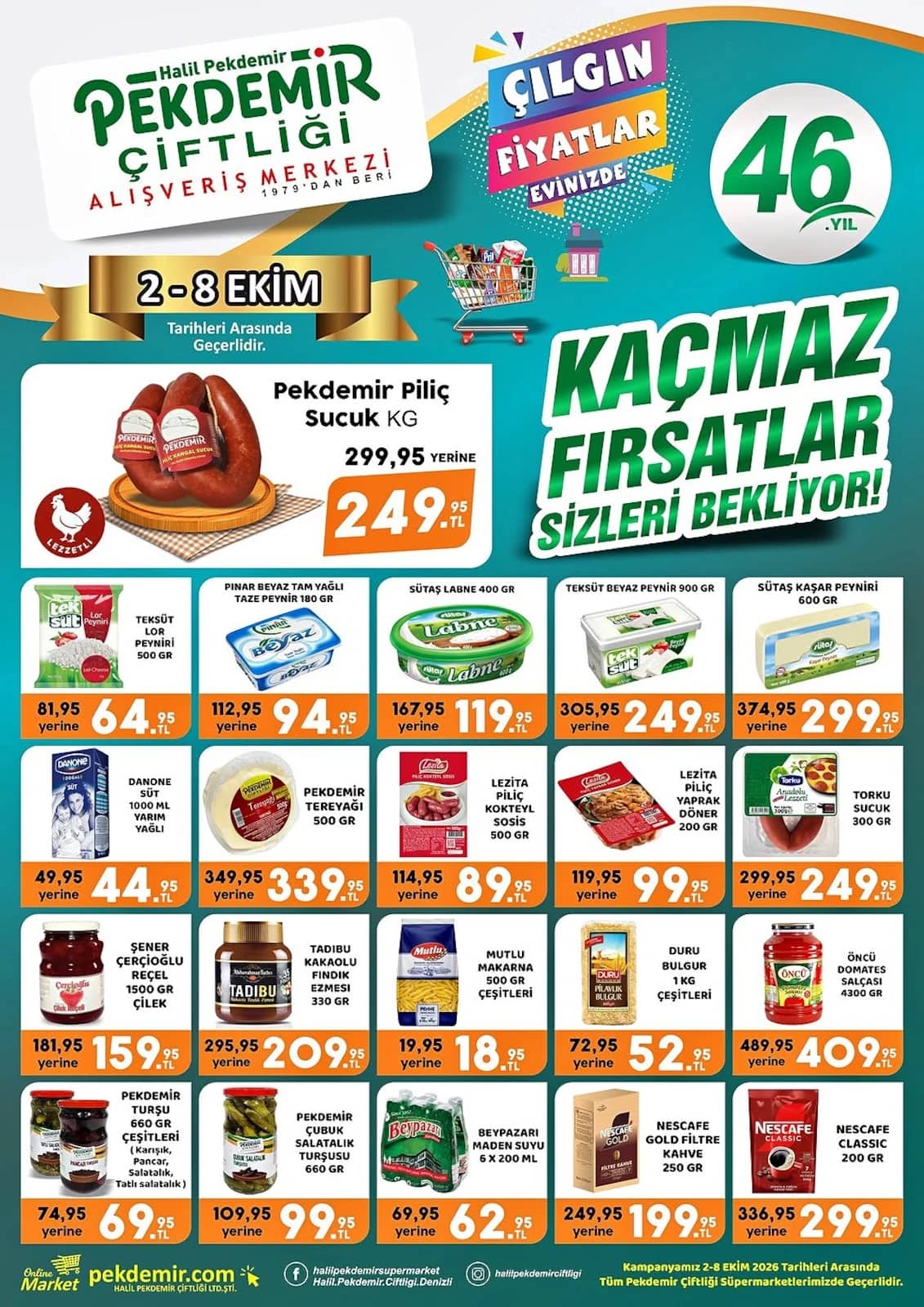 Pekdemir Market - İndirimli Ürünler 02 - 08 Ekim 2026 - Sayfa 1