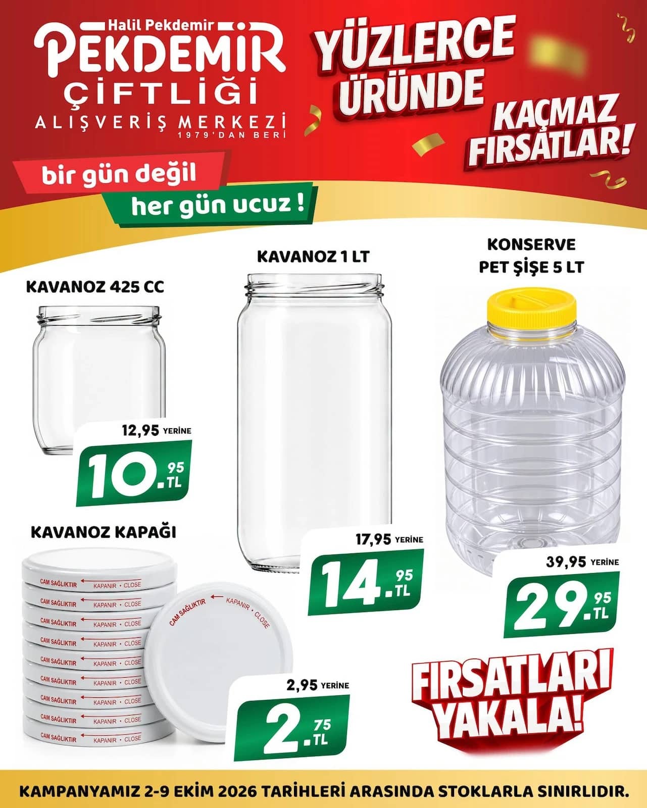 Pekdemir Market - İndirim Broşürü 02 - 09 Ekim 2026