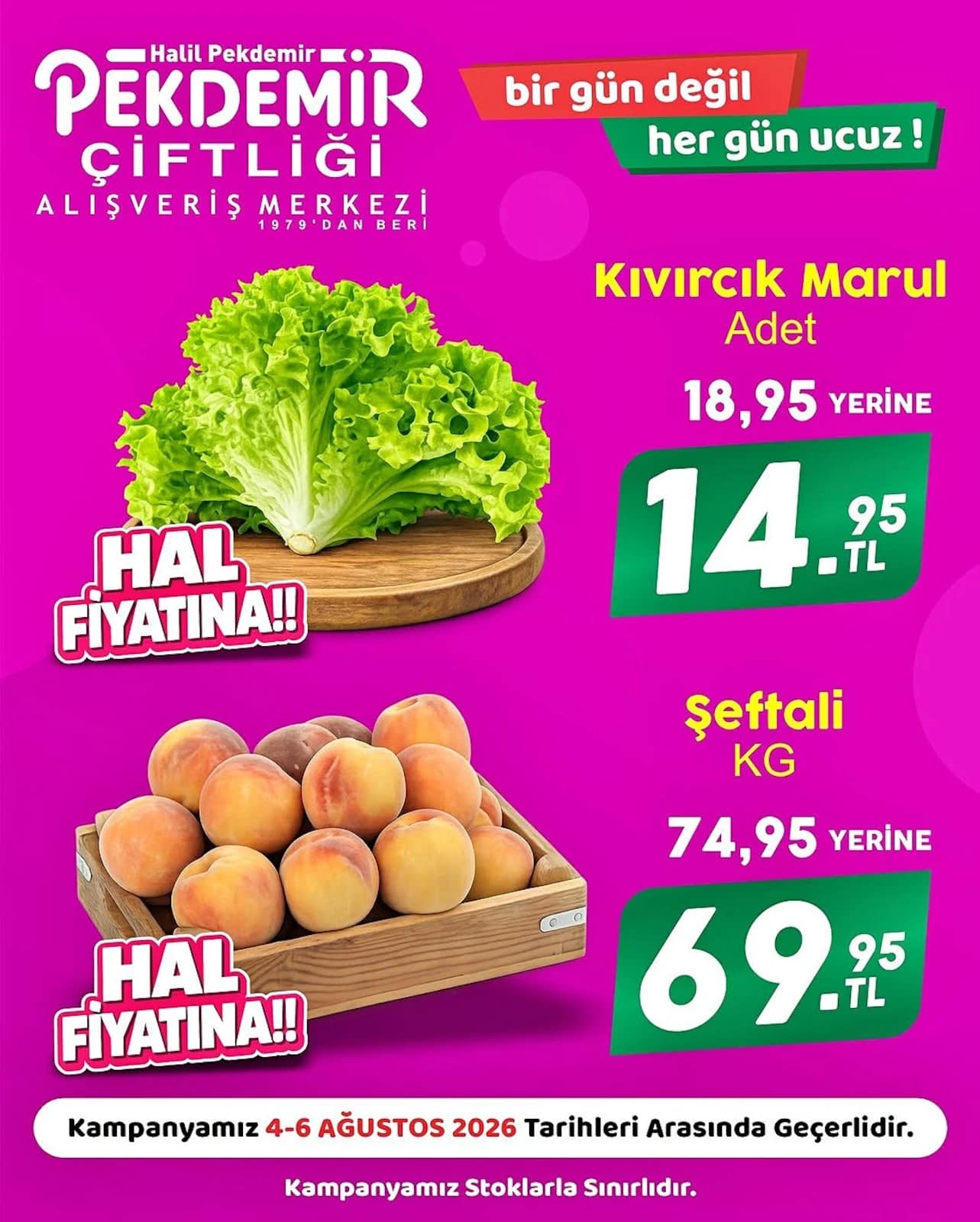 Pekdemir Market - İndirim Broşürü 04 - 06 Ağustos 2026 - Sayfa 1