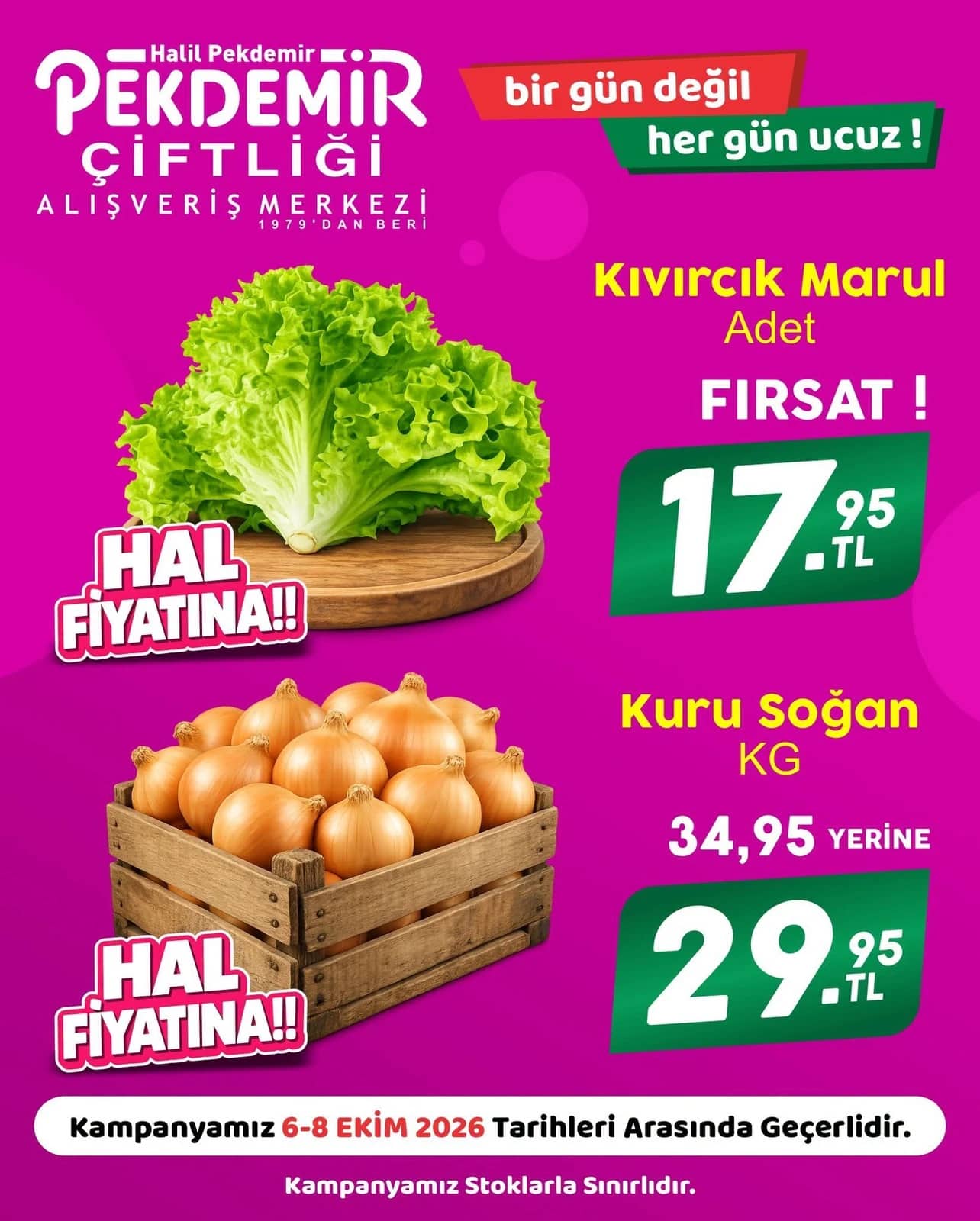 Pekdemir Market - Manav İndirim Broşürü 06 - 08 Ekim 2026 - Sayfa 1
