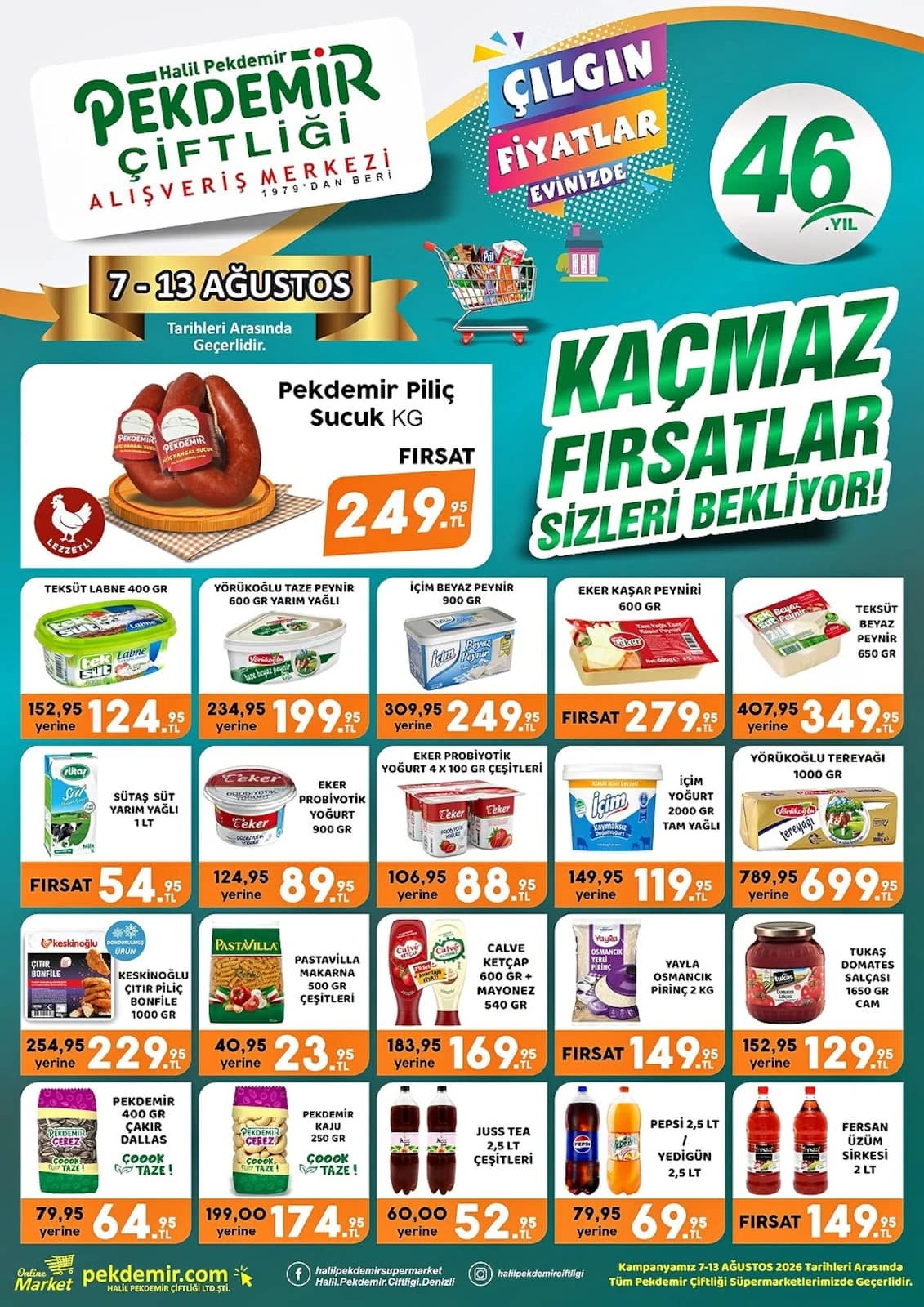 Pekdemir Market - İndirim Broşürü 07 - 13 Ağustos 2026 - Sayfa 1