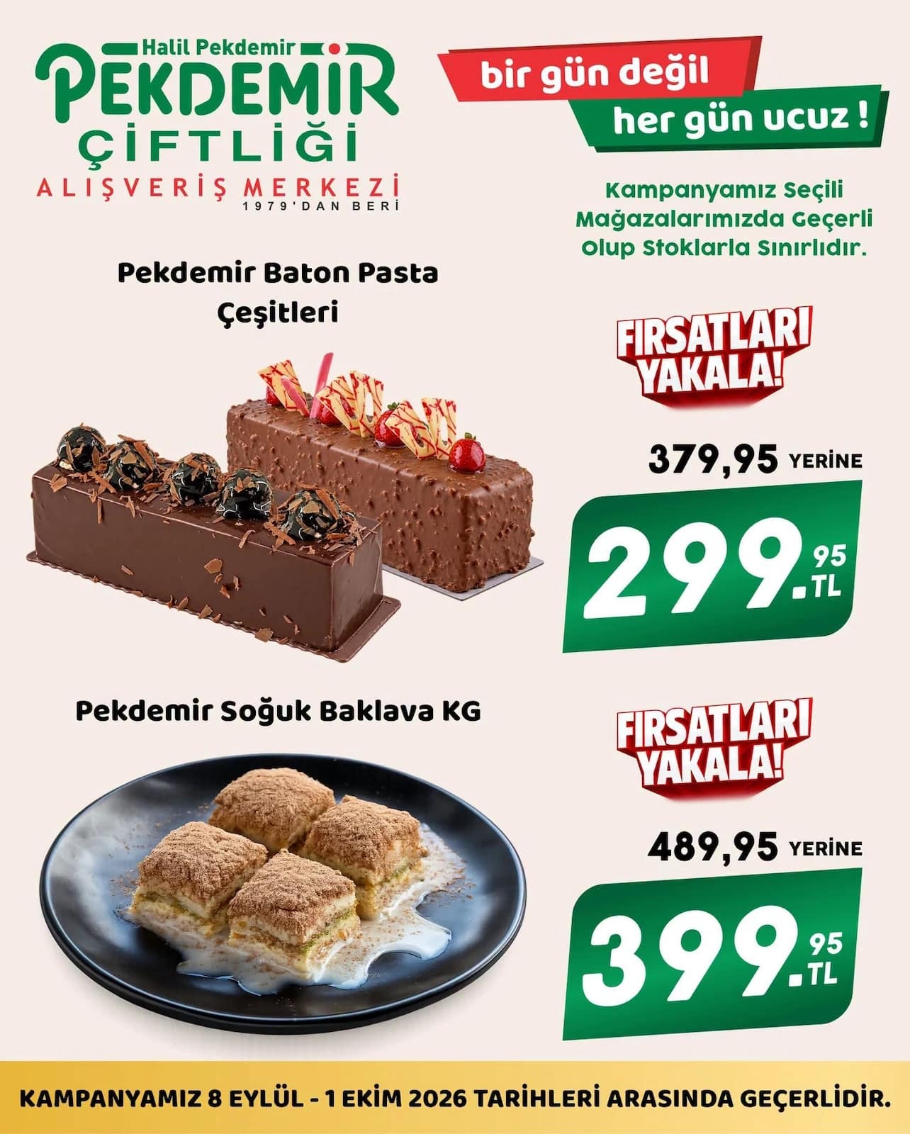 Pekdemir Market - İndirim Broşürü 08 Eylül - 01 Ekim 2026 - Sayfa 1