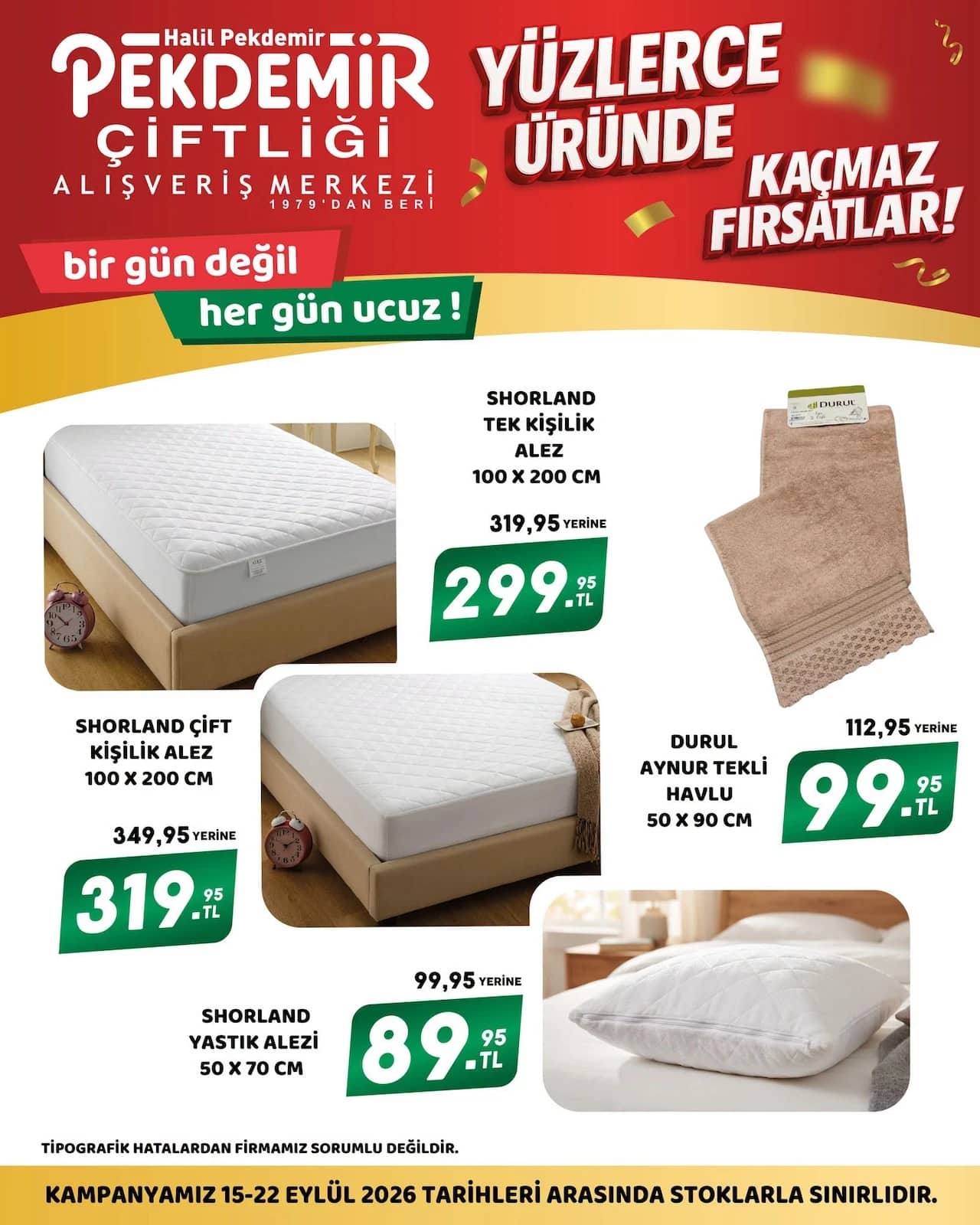 Pekdemir Market - İndirim Broşürü 15 - 22 Eylül 2026 - Sayfa 1