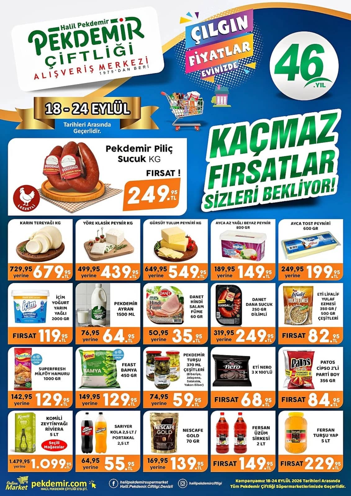 Pekdemir Market - İndirim Broşürü 18 - 24 Eylül 2026 - Sayfa 1