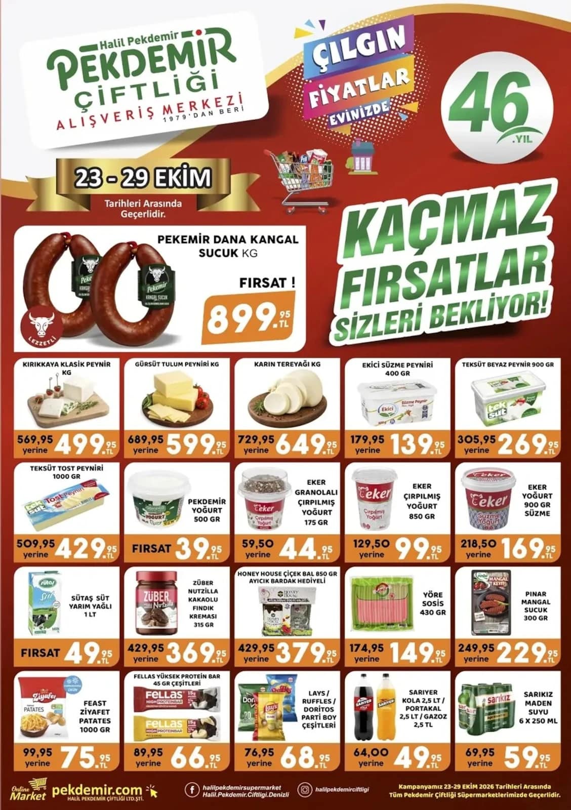 Pekdemir Market - İndirim Broşürü 23 - 29 Ekim 2026 - Sayfa 1