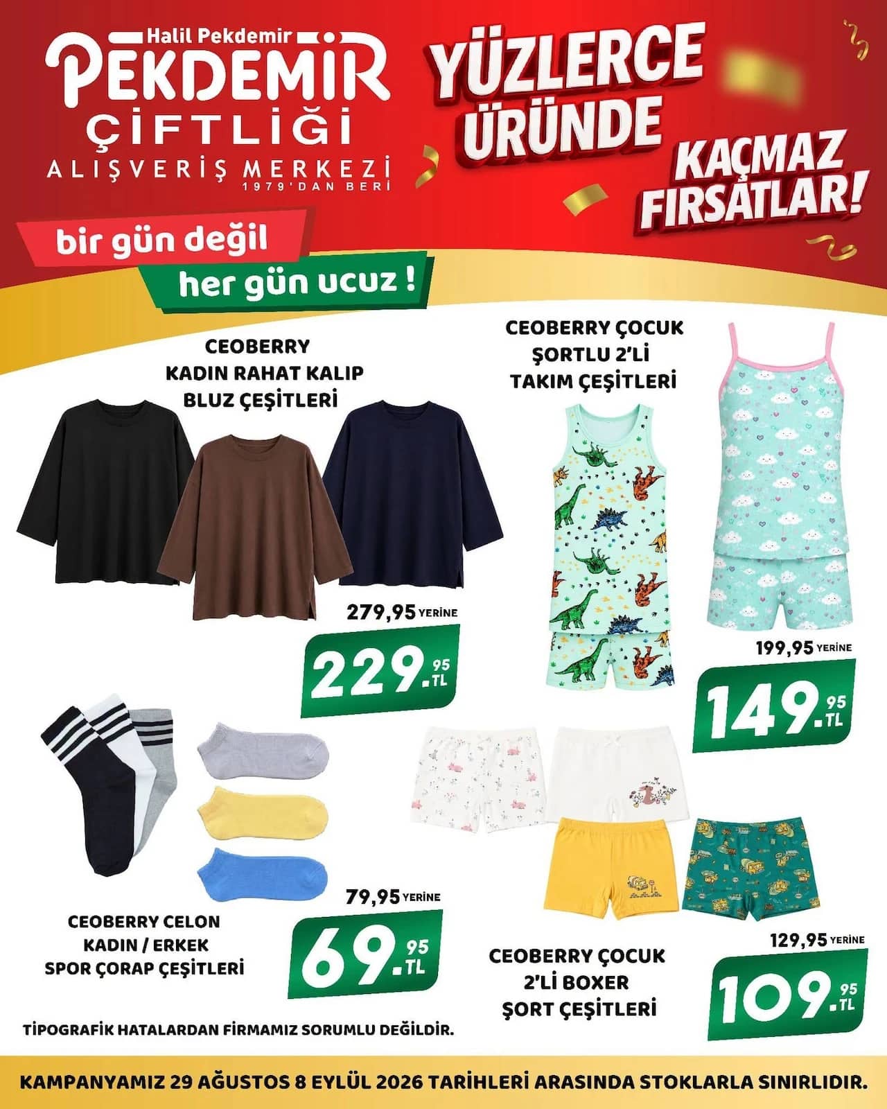 Pekdemir Market - İndirim Broşürü 29 Ağustos - 08 Eylül 2026 - Sayfa 1