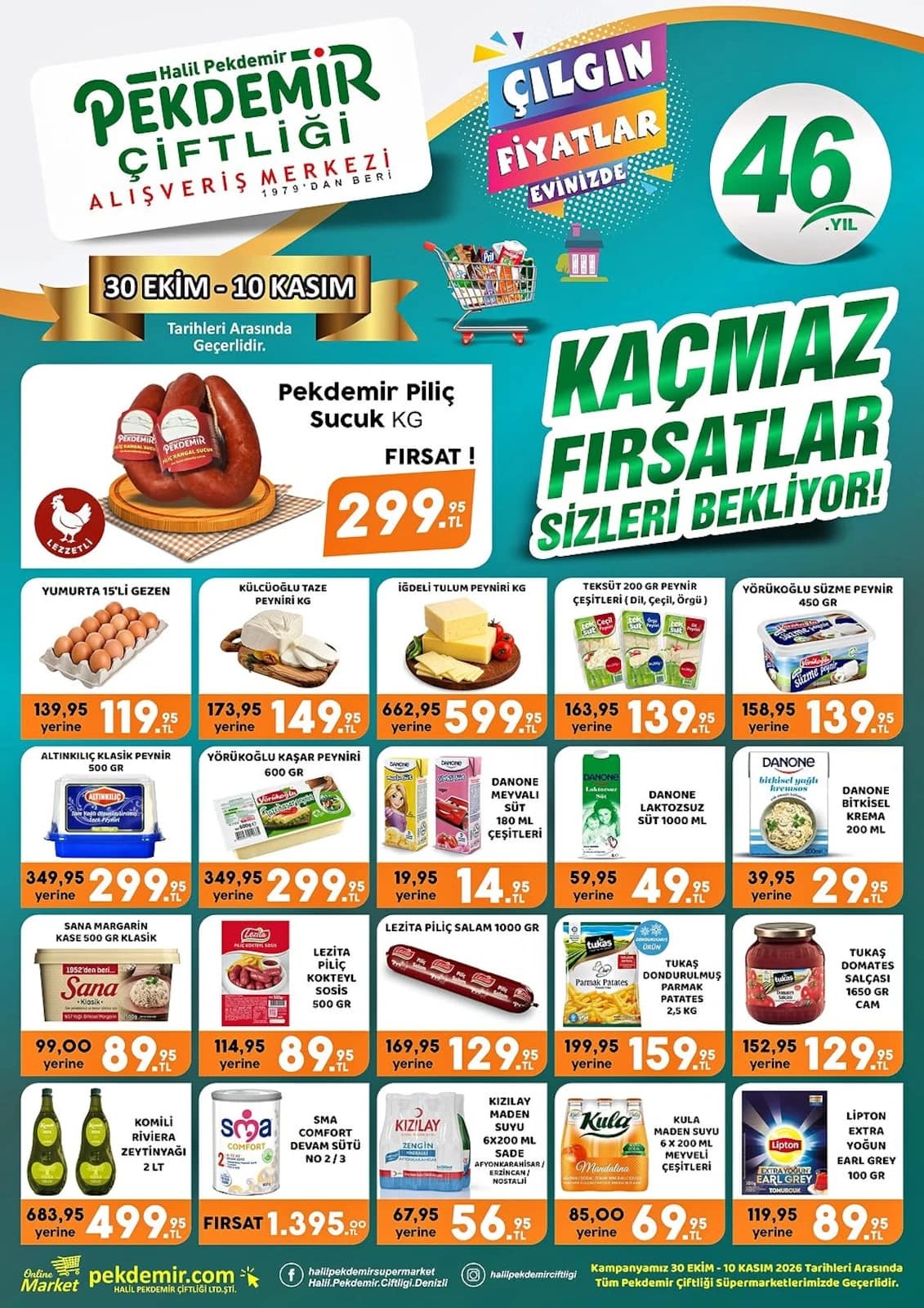 Pekdemir Market - İndirim Broşürü 30 Ekim - 10 Kasım 2026 - Sayfa 1