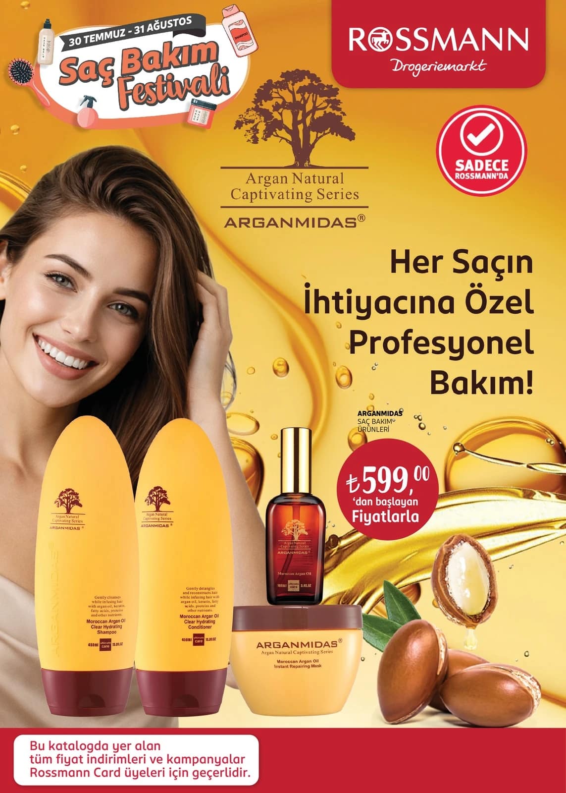 Rossmann - Saç Bakım Festivali Broşürü 30 Temmuz - 31 Ağustos 2026 - Sayfa 1