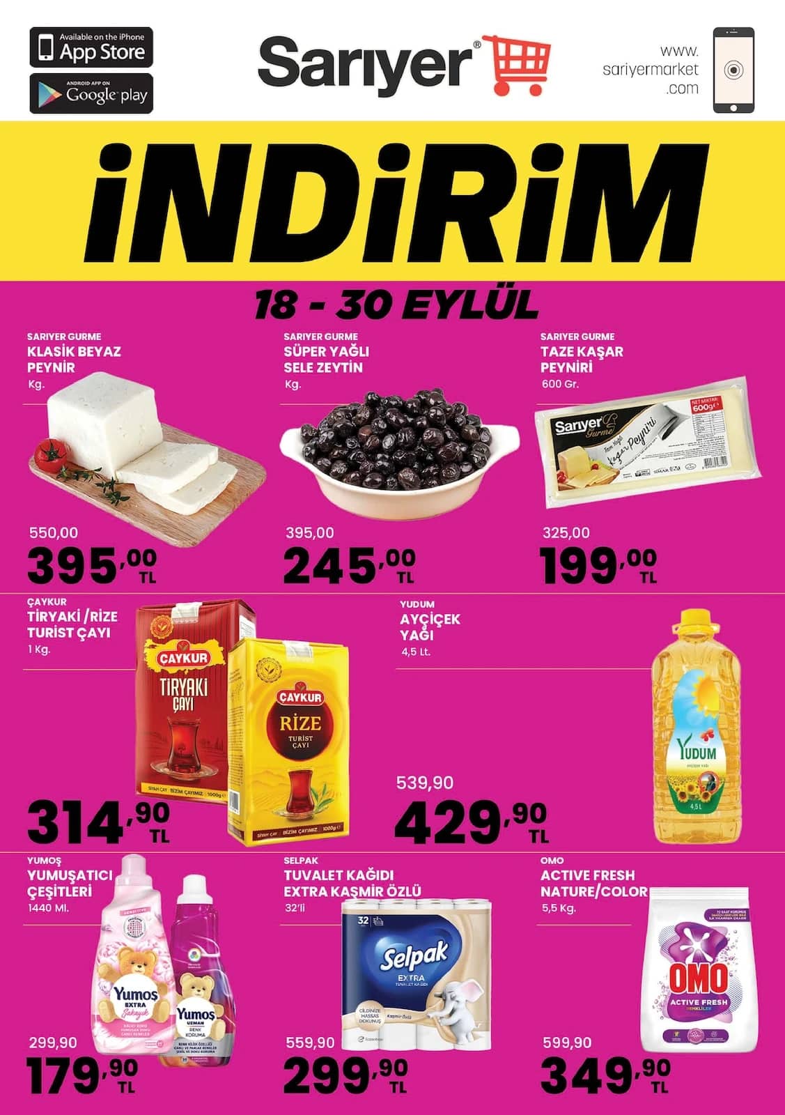 Sarıyer Market - İndirim Broşürü 18 - 30 Eylül 2026 - Sayfa 1