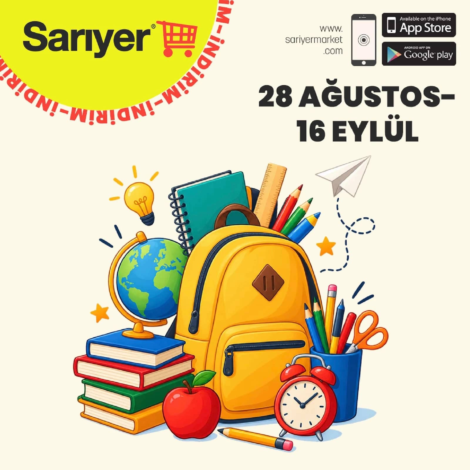 Sarıyer Market - İndirim Broşürü 28 Ağustos - 16 Eylül 2026
