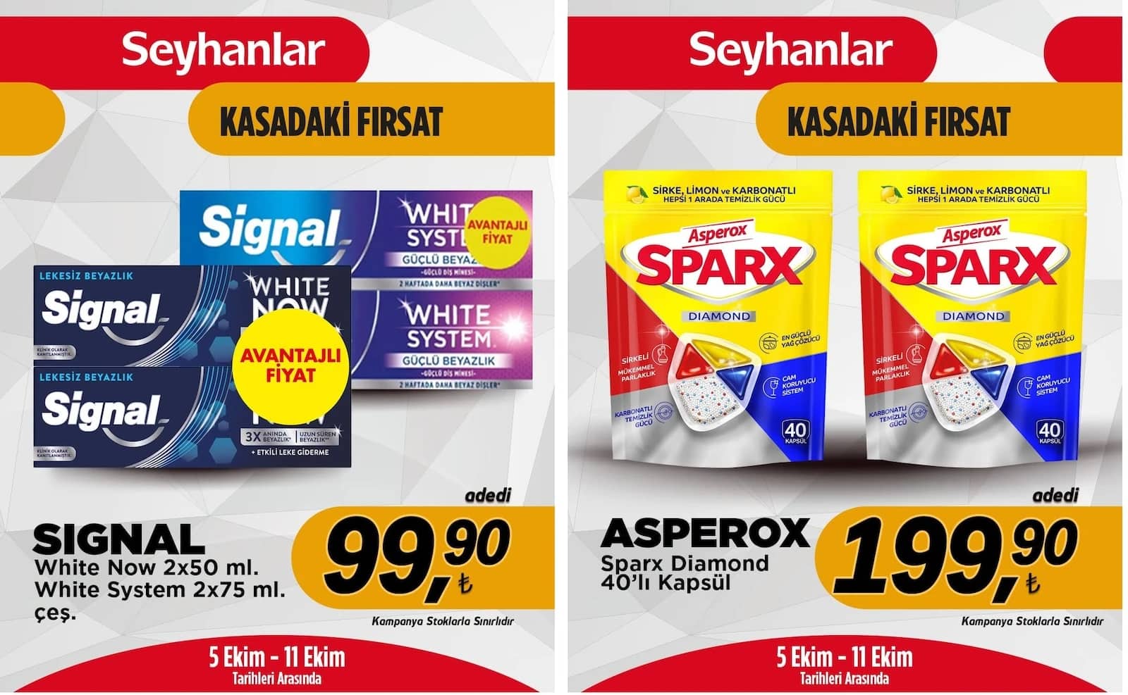 Seyhanlar - İndirim Broşürü 05 - 11 Ekim 2026 - Sayfa 1