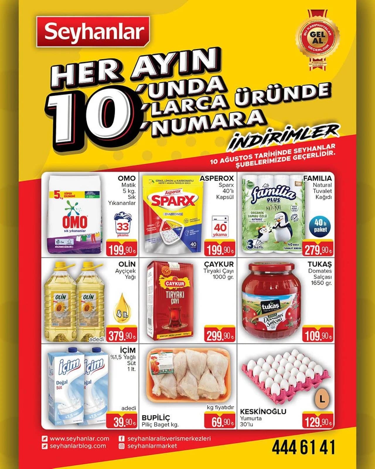 Seyhanlar - İndirim Broşürü 10 - 10 Ağustos 2026 - Sayfa 1