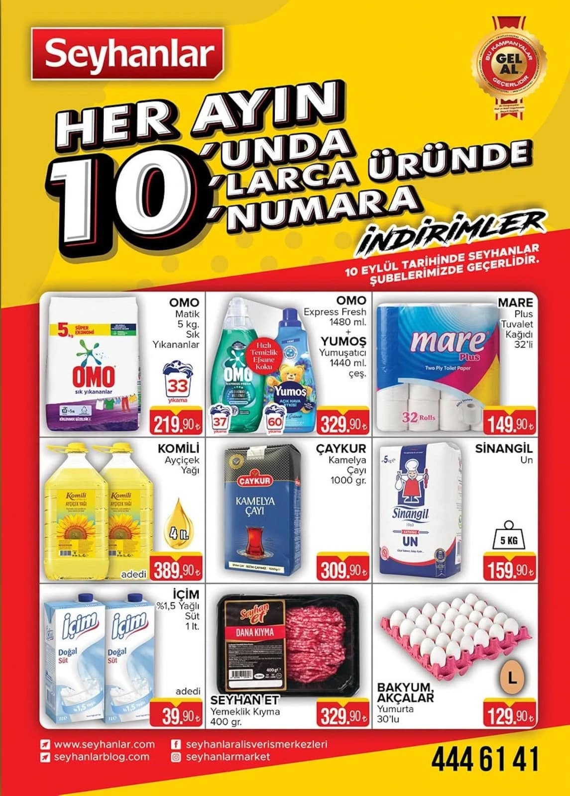 Seyhanlar - İndirim Broşürü 10 - 10 Eylül 2026 - Sayfa 1