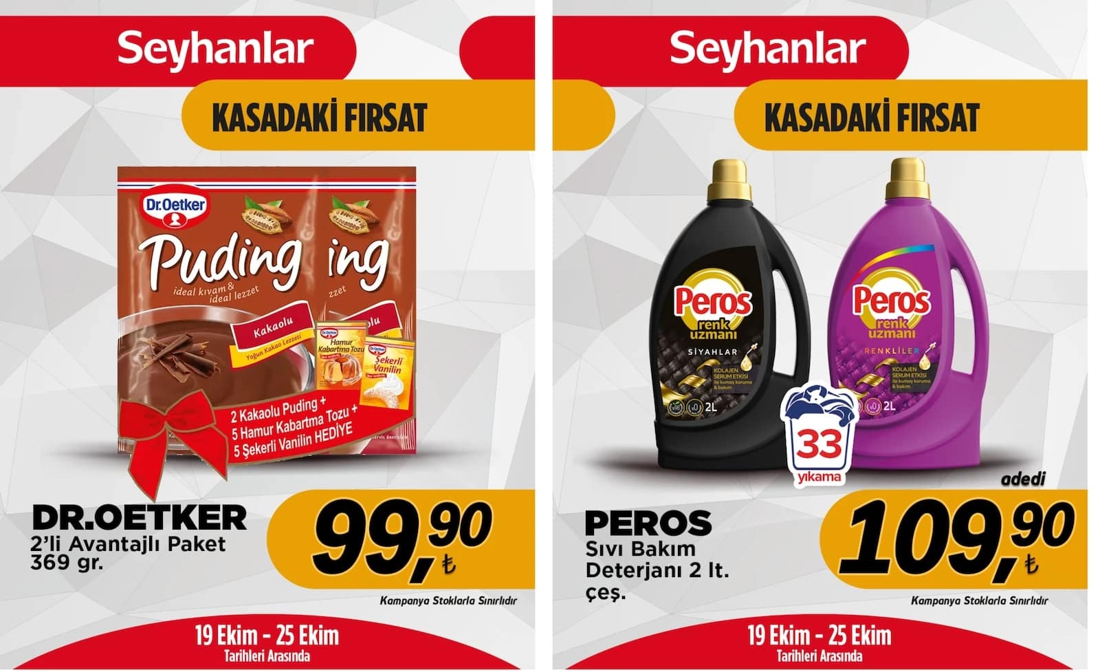 Seyhanlar - İndirim Broşürü 19 - 25 Ekim 2026 - Sayfa 1