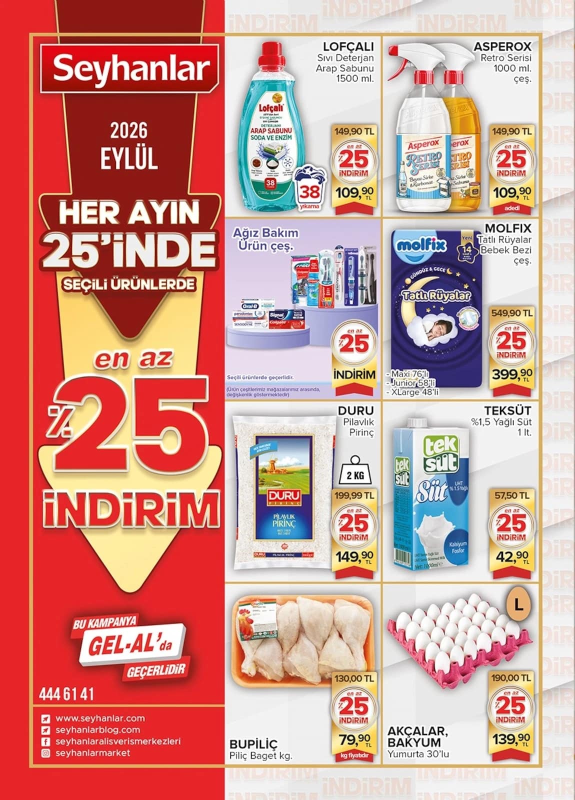 Seyhanlar - İndirim Broşürü 25 - 25 Eylül 2026 - Sayfa 1