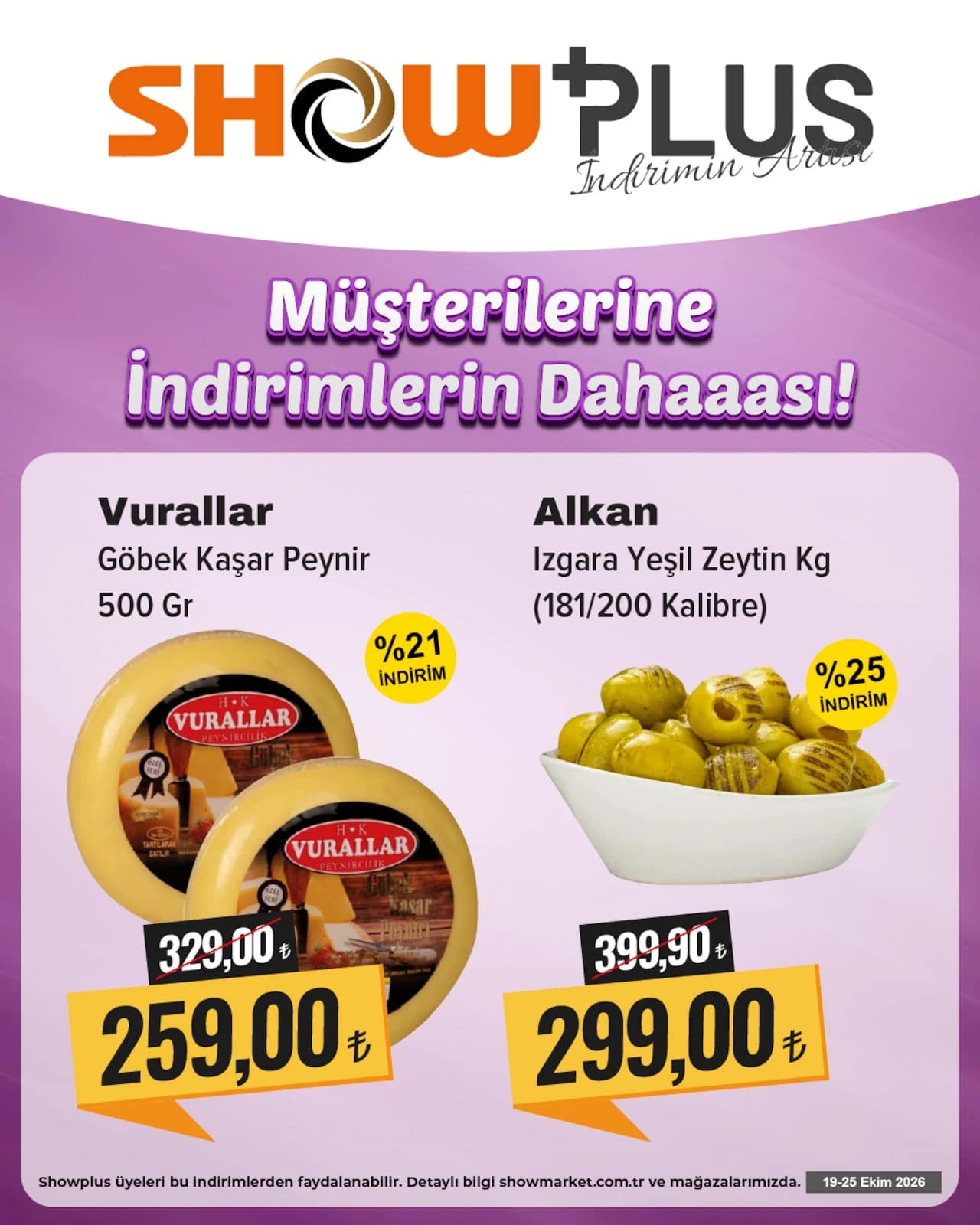 Show Market - İndirim Broşürü 19 - 25 Ekim 2026 - Sayfa 1