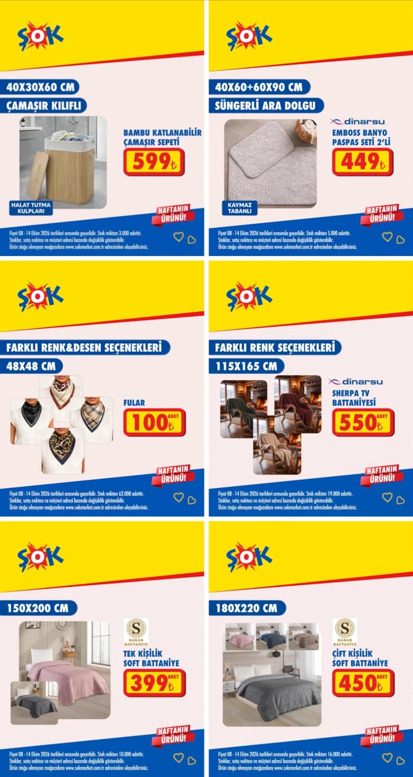 Şok - Instagram Post'u 08 - 14 Ekim 2026 - Sayfa 1