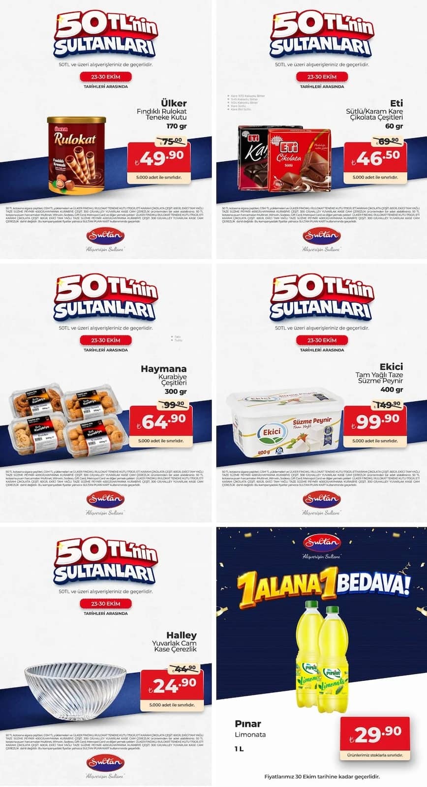 Sultan Market - İndirim Broşürü 23 - 30 Ekim 2026 - Sayfa 1
