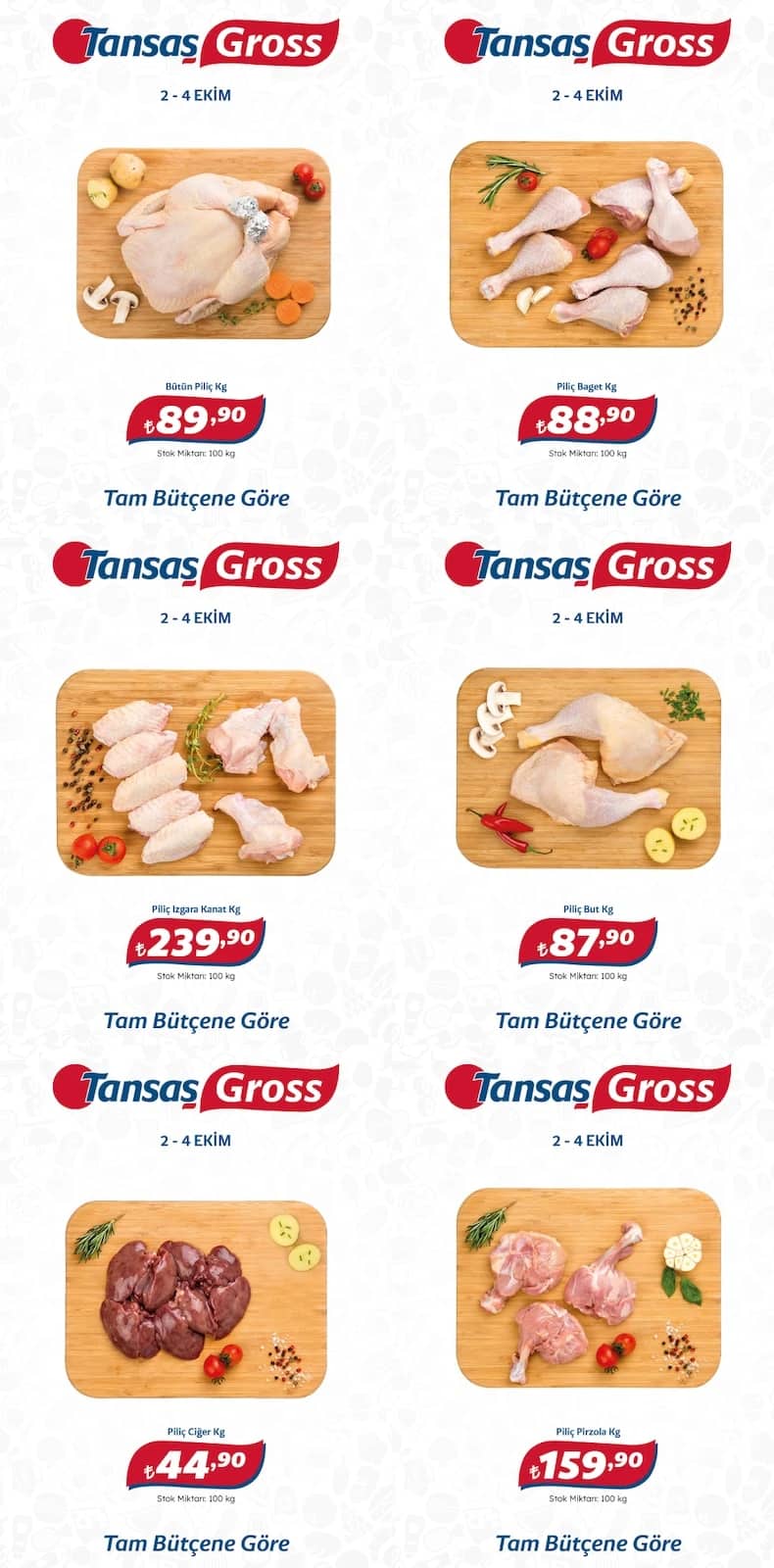 Tansaş Gross - İndirimli Ürünler 02 - 04 Ekim 2026 - Sayfa 1