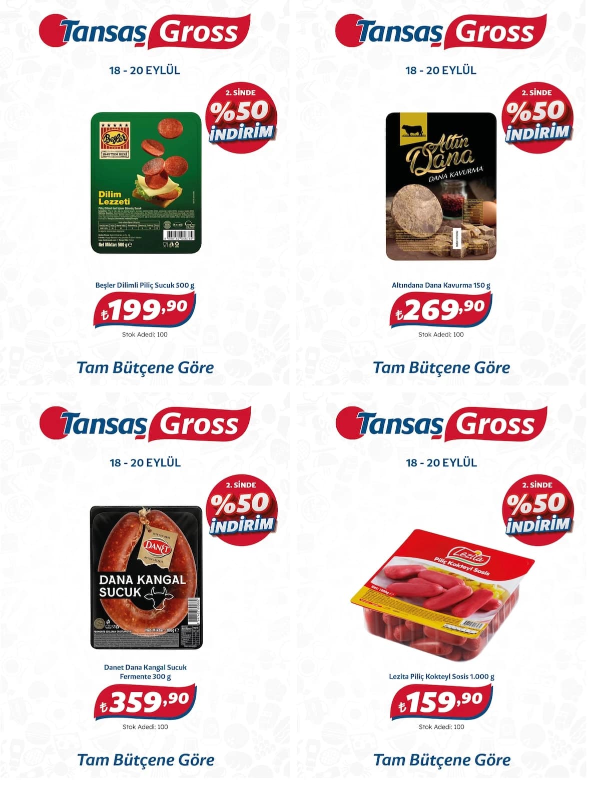 Tansaş Gross - İndirim Broşürü 18 - 20 Eylül 2026 - Sayfa 1