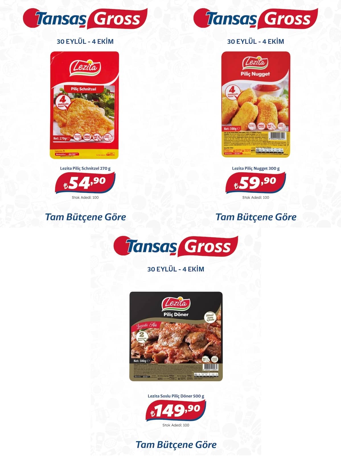 Tansaş Gross - İndirim Broşürü 30 Eylül - 04 Ekim 2026 - Sayfa 1