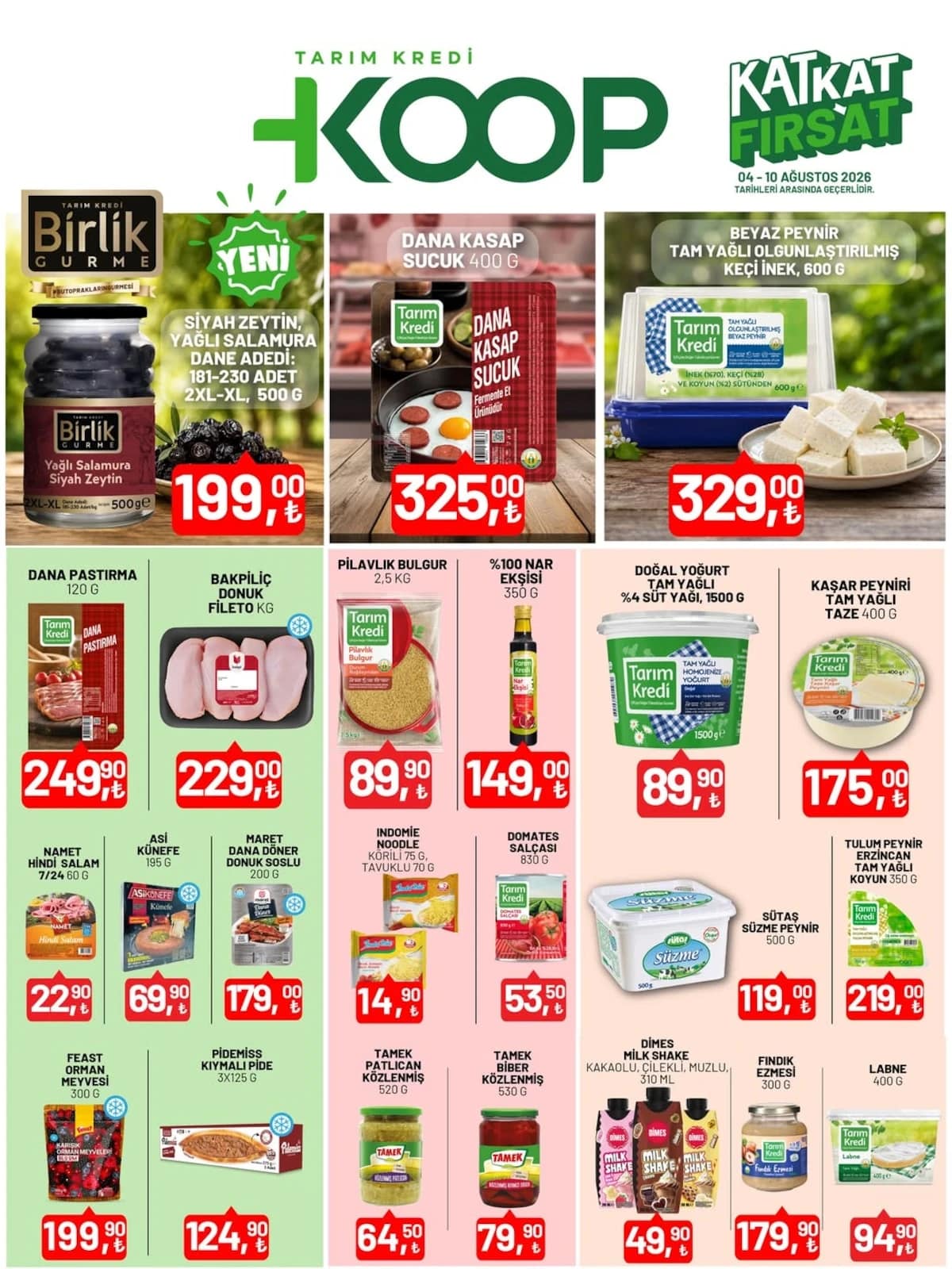 Tarım Kredi Kooperatif - İndirim Broşürü 04 - 10 Ağustos 2026 - Sayfa 1