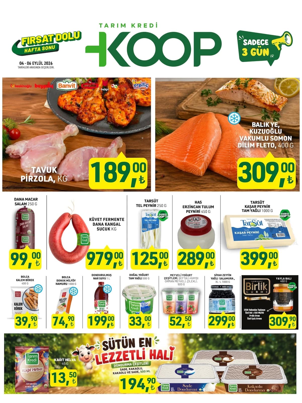 Tarım Kredi Kooperatif - Hafta Sonu İndirim Broşürü 04 - 06 Eylül 2026 - Sayfa 1