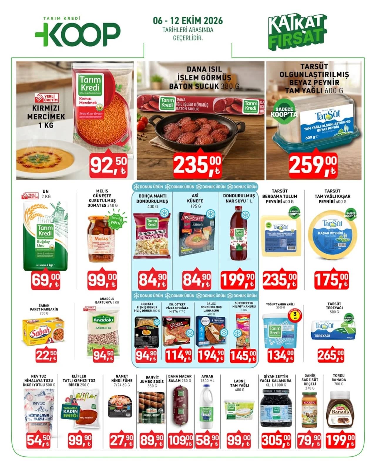 Tarım Kredi Kooperatif - İndirim Broşürü 06 - 12 Ekim 2026