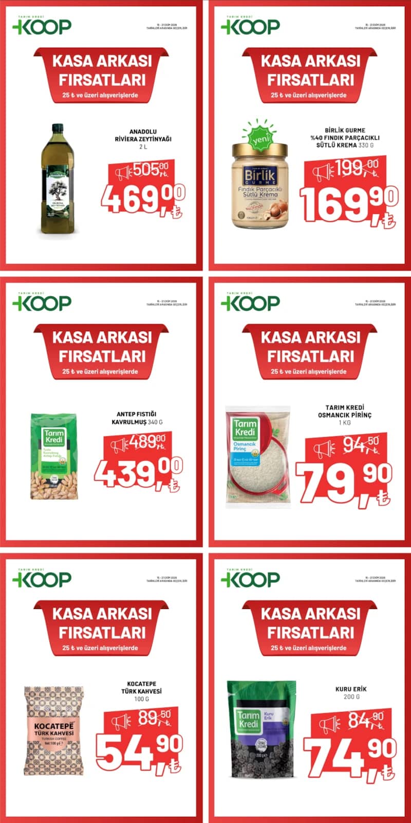 Tarım Kredi Kooperatif - İndirim Broşürü 15 - 21 Ekim 2026 - Sayfa 1