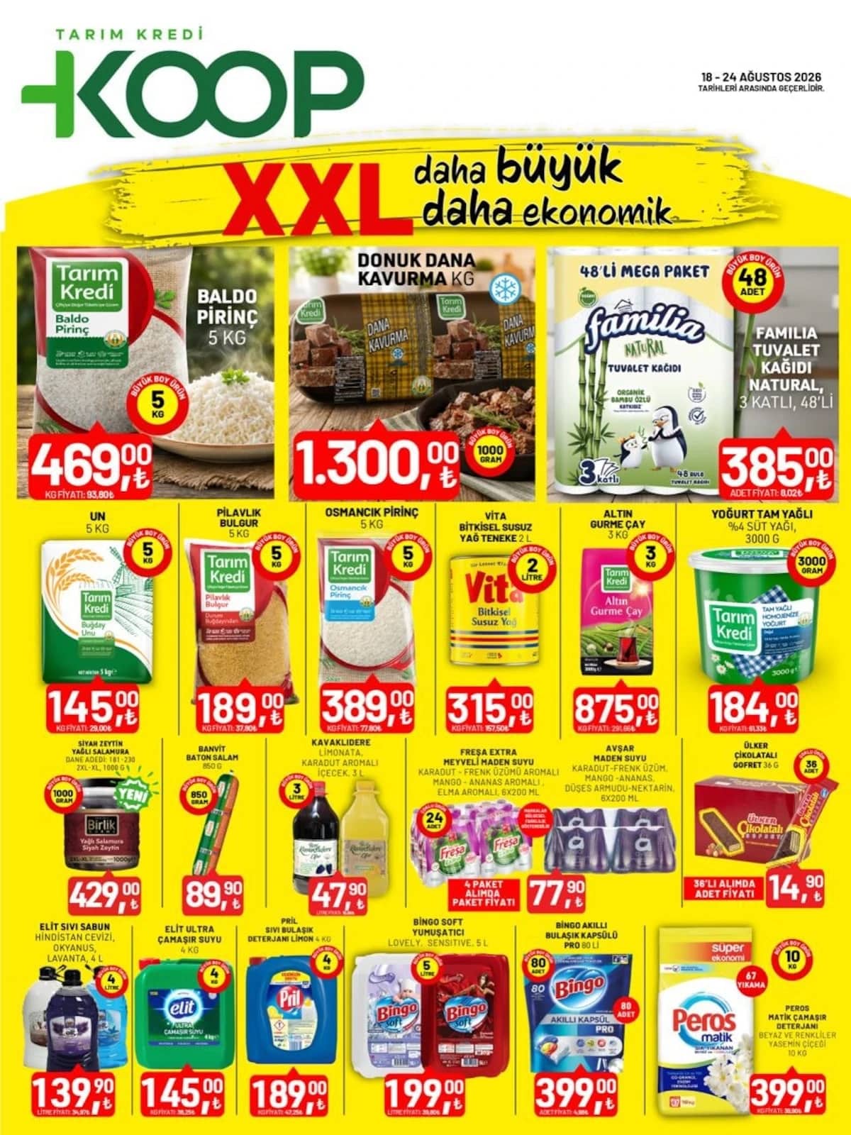Tarım Kredi Kooperatif - İndirim Broşürü 18 - 24 Ağustos 2026 - Sayfa 1