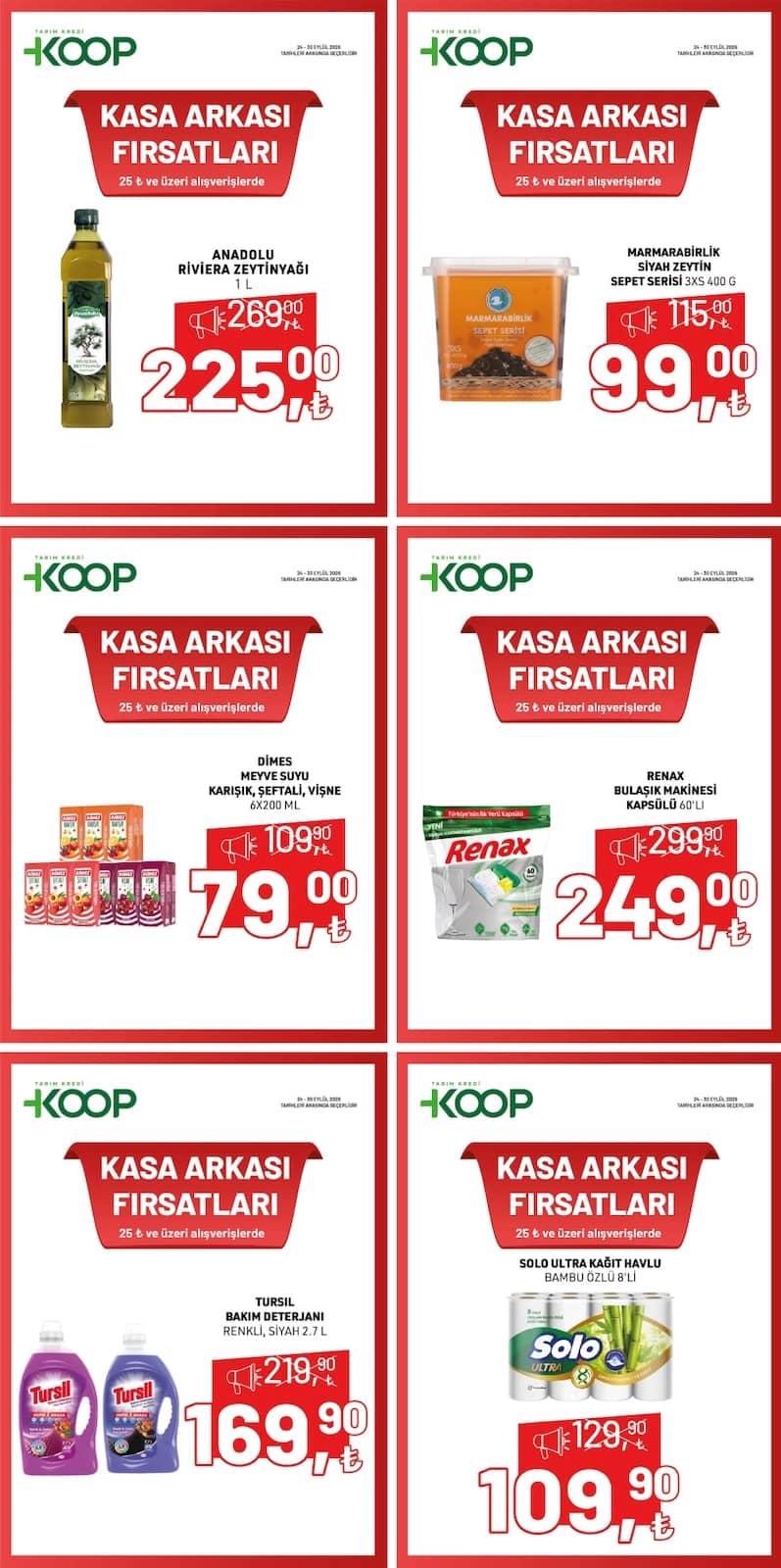 Tarım Kredi Kooperatif - İndirim Broşürü 24 - 30 Eylül 2026 - Sayfa 1