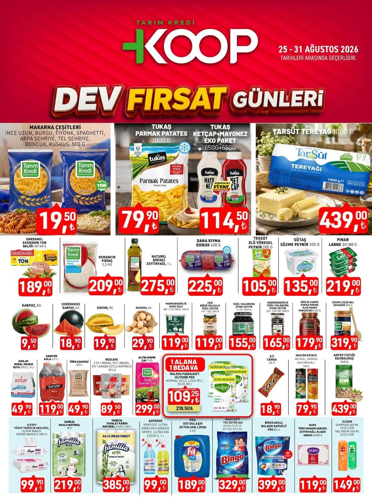 Tarım Kredi Kooperatif - İndirim Broşürü 25 - 31 Ağustos 2026 - Sayfa 1