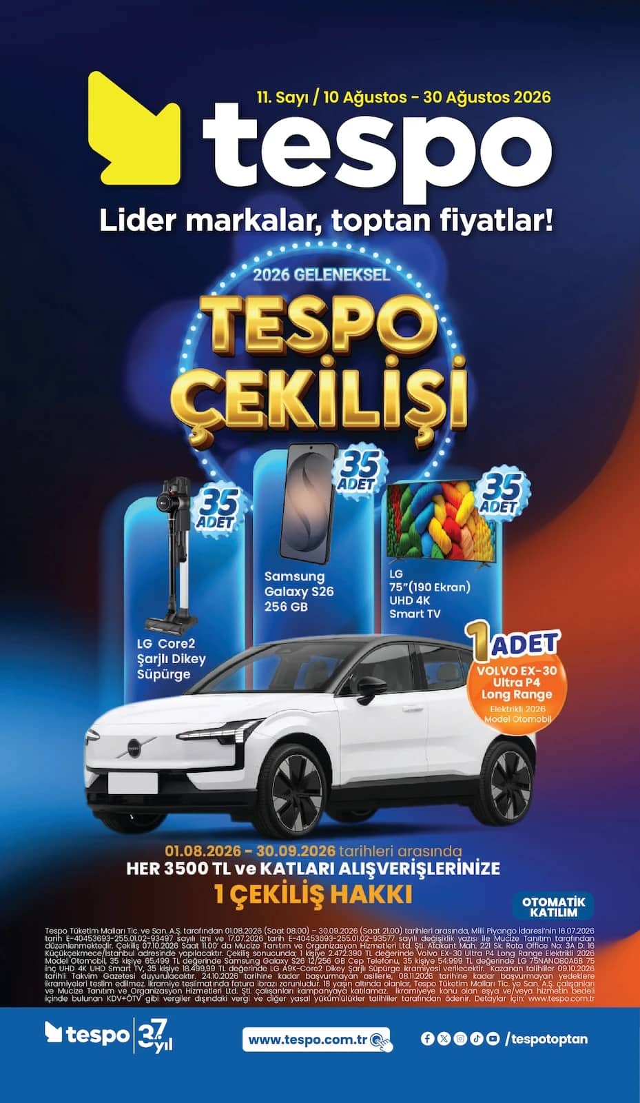 Tespo Toptan Market - İndirim Broşürü 10 - 30 Ağustos 2026