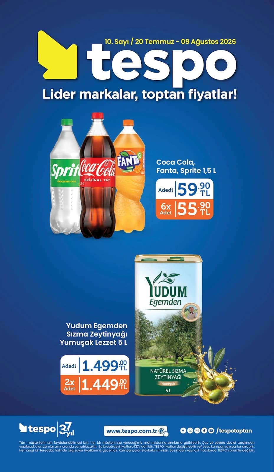 Tespo Toptan Market - İndirim Broşürü 20 Temmuz - 09 Ağustos 2026 - Sayfa 1