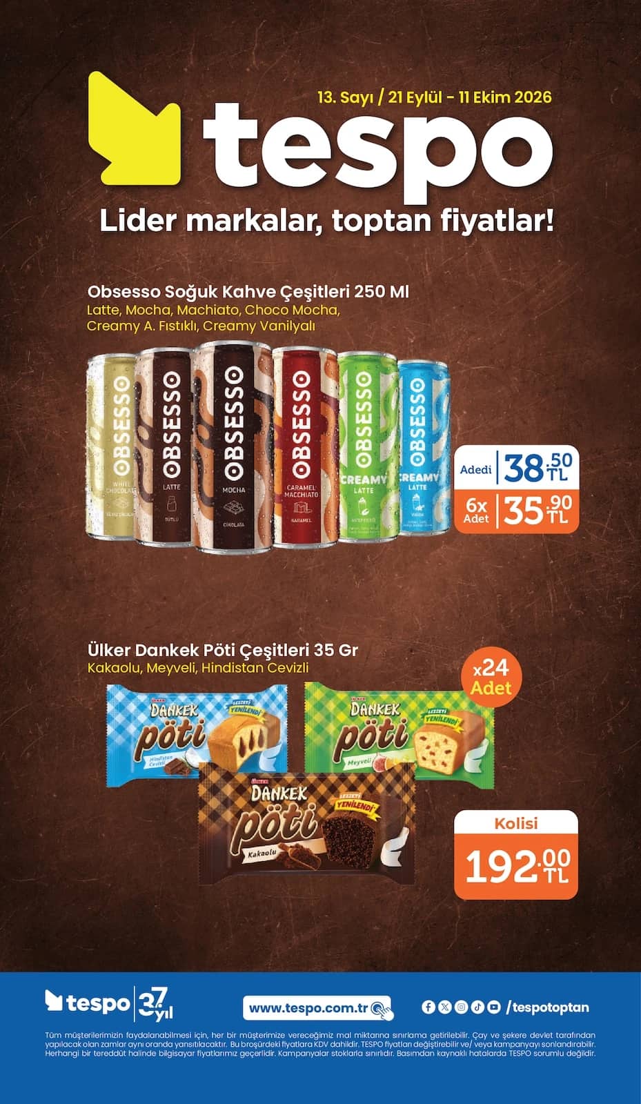 Tespo Toptan Market - İndirim Broşürü 21 Eylül - 11 Ekim 2026 - Sayfa 1