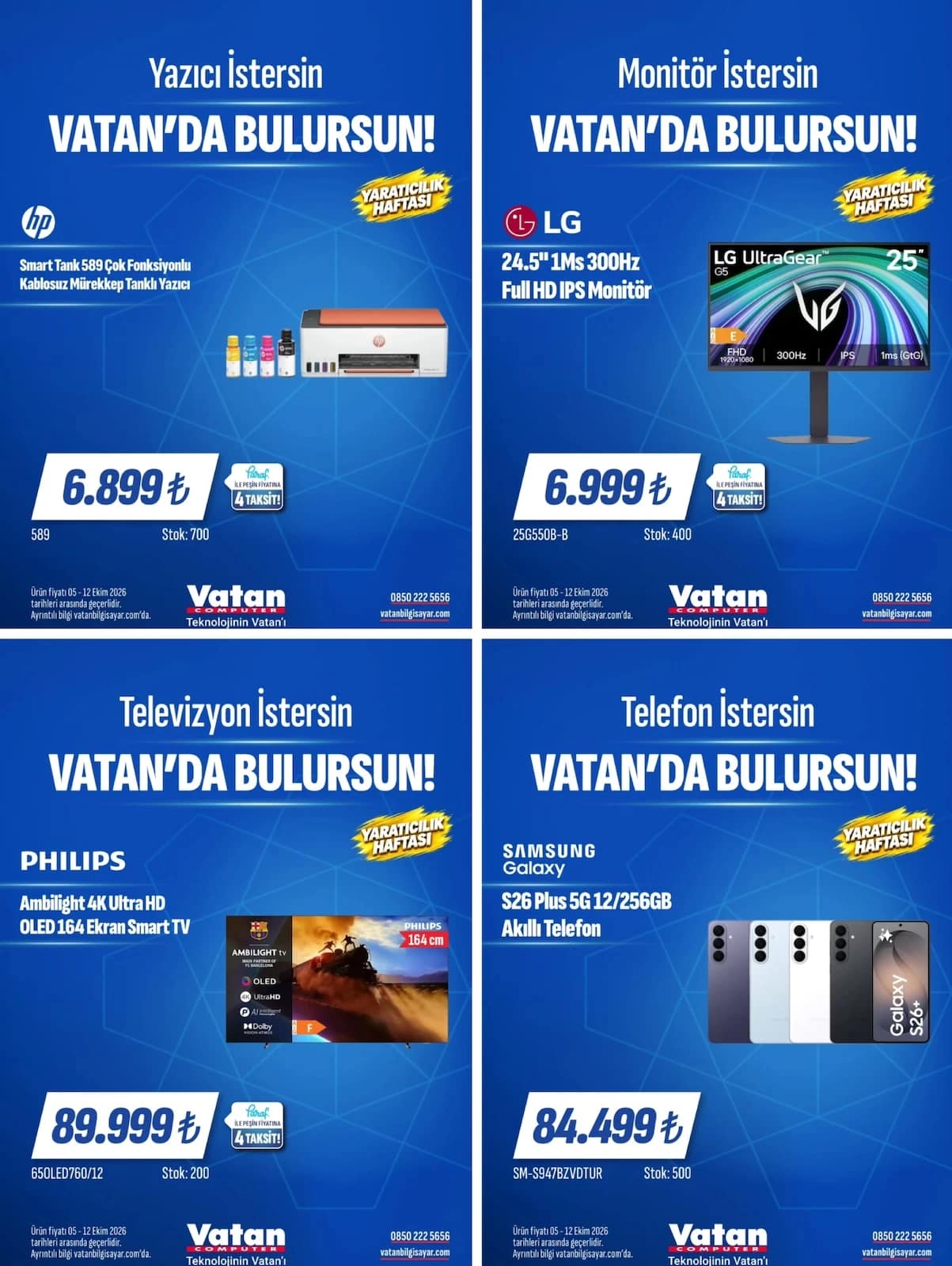 Vatan Bilgisayar - Instagram Post'u 05 - 12 Ekim 2026 - Sayfa 1