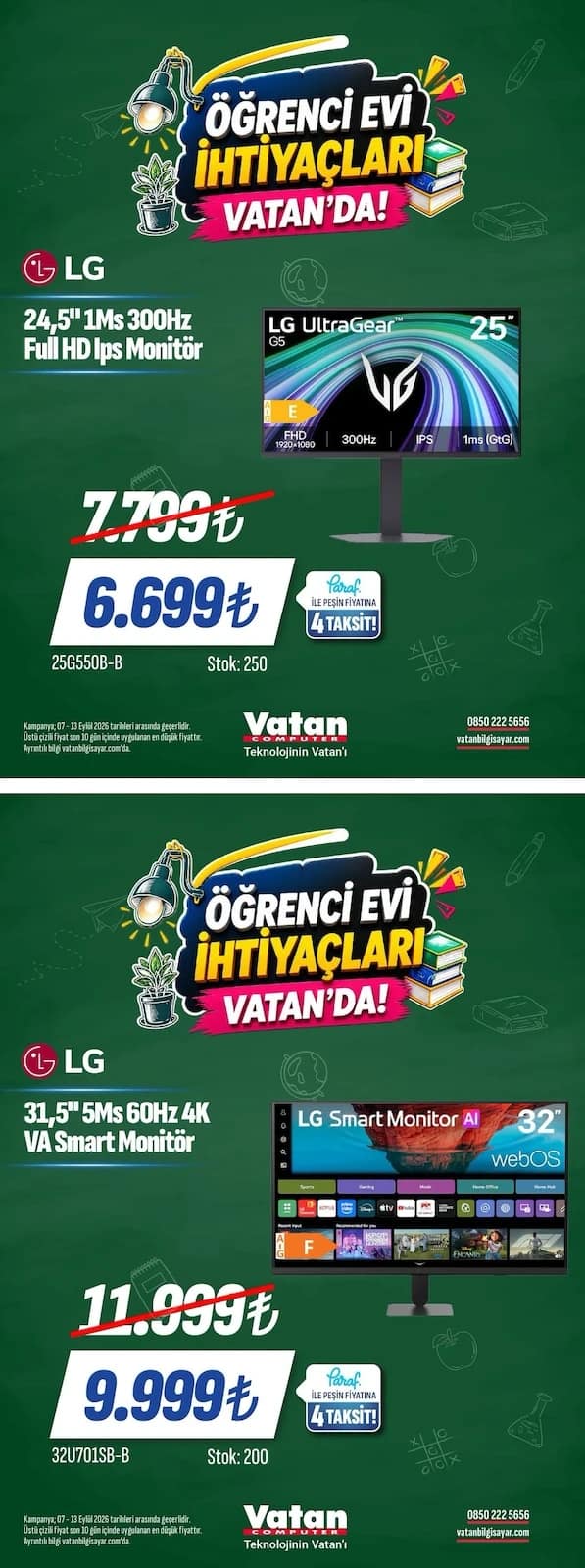 Vatan Bilgisayar - Facebook Paylaşımı 07 - 13 Eylül 2026 - Sayfa 1