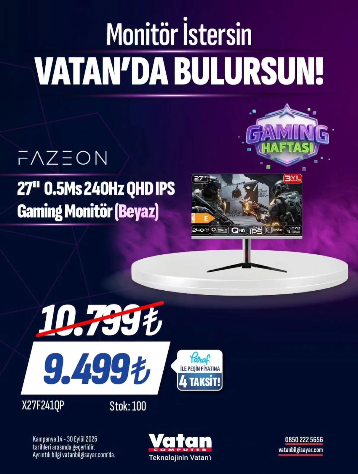 Vatan Bilgisayar - Facebook Paylaşımı Broşürü 14 - 30 Eylül 2026 - Sayfa 1