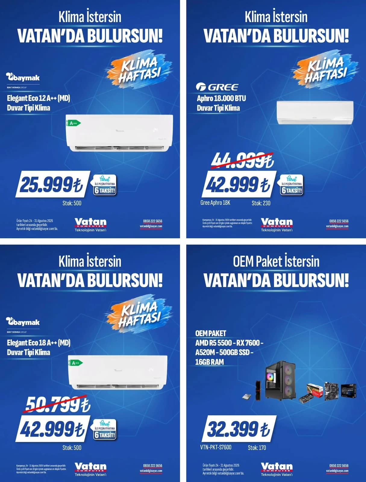 Vatan Bilgisayar - Instagram Post'u 24 - 31 Ağustos 2026 - Sayfa 1